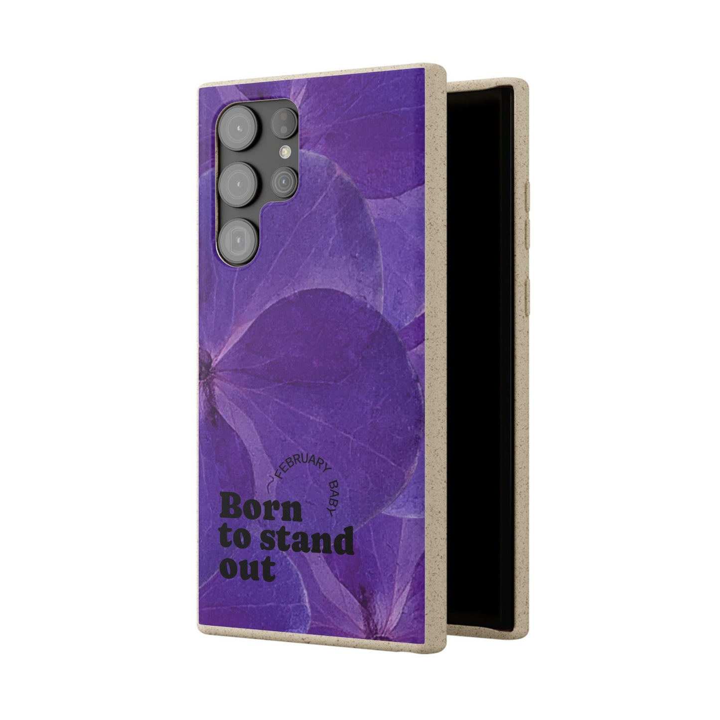 Eco-Friendly February birth flower - Biodegradable case