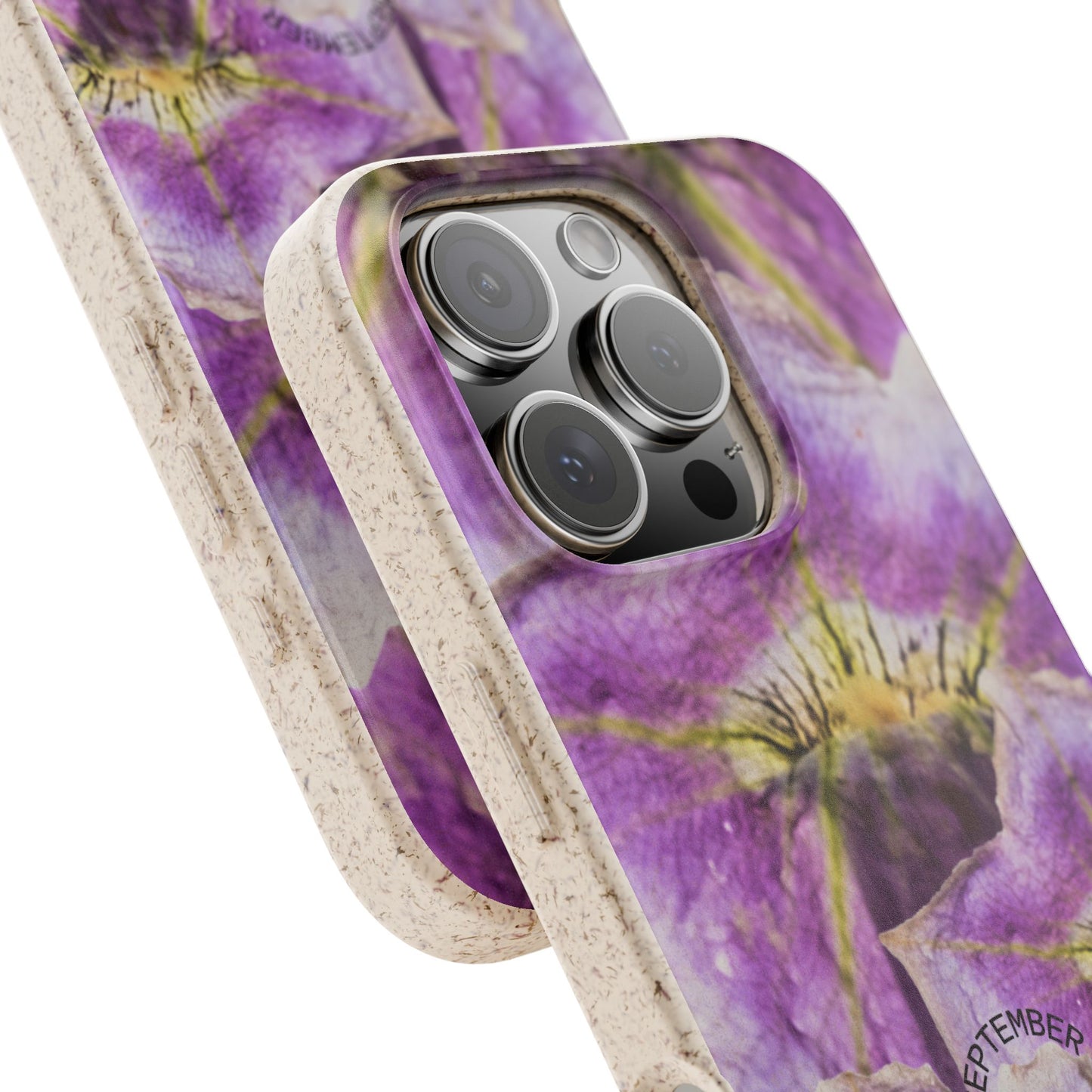 September Eco-friendly birth flower - Biodegradable case