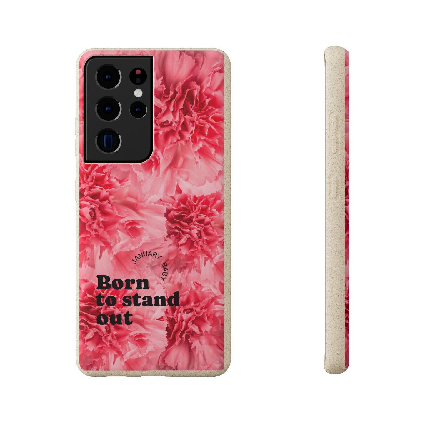 January Eco-friendly birth flower - Biodegradable case