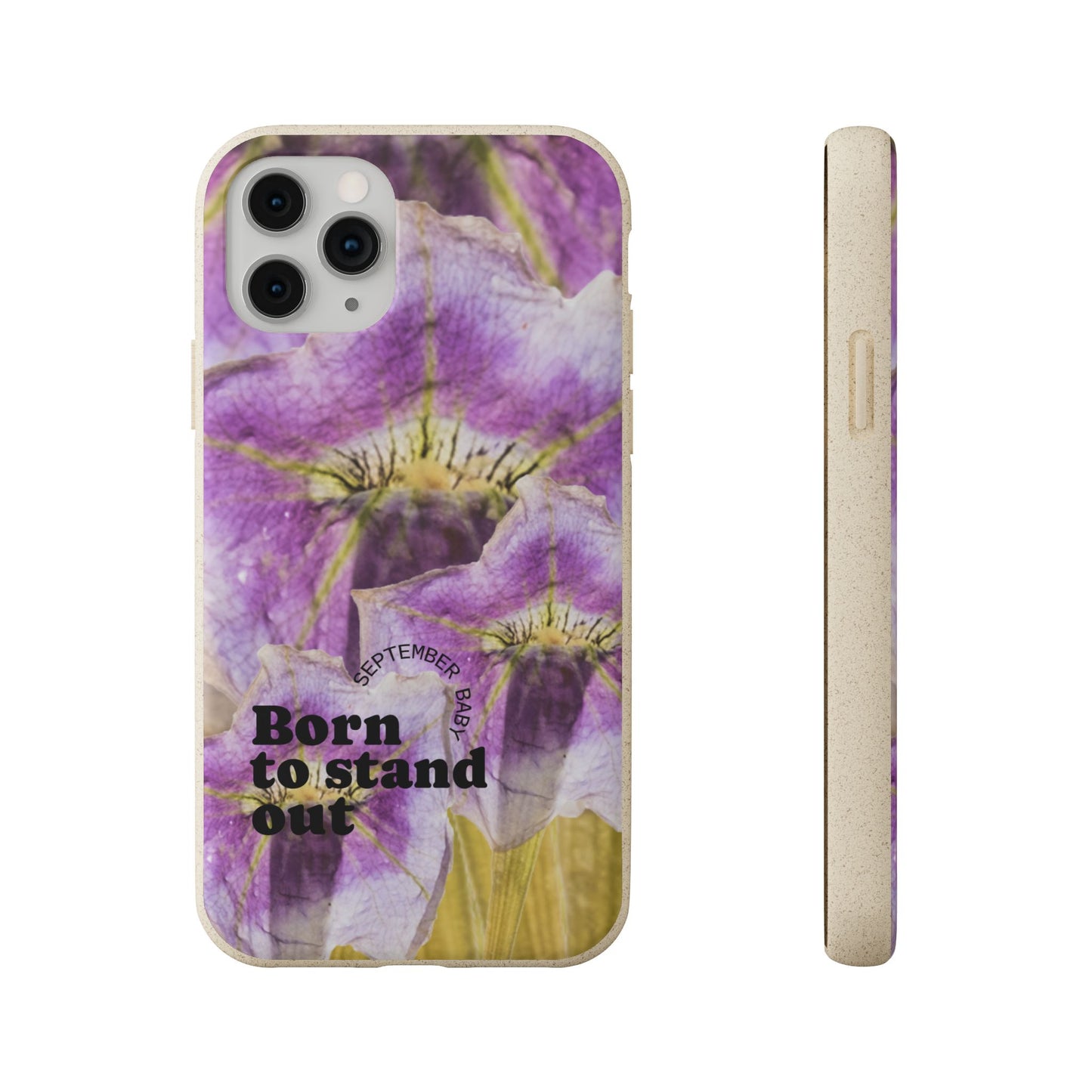 September Eco-friendly birth flower - Biodegradable case