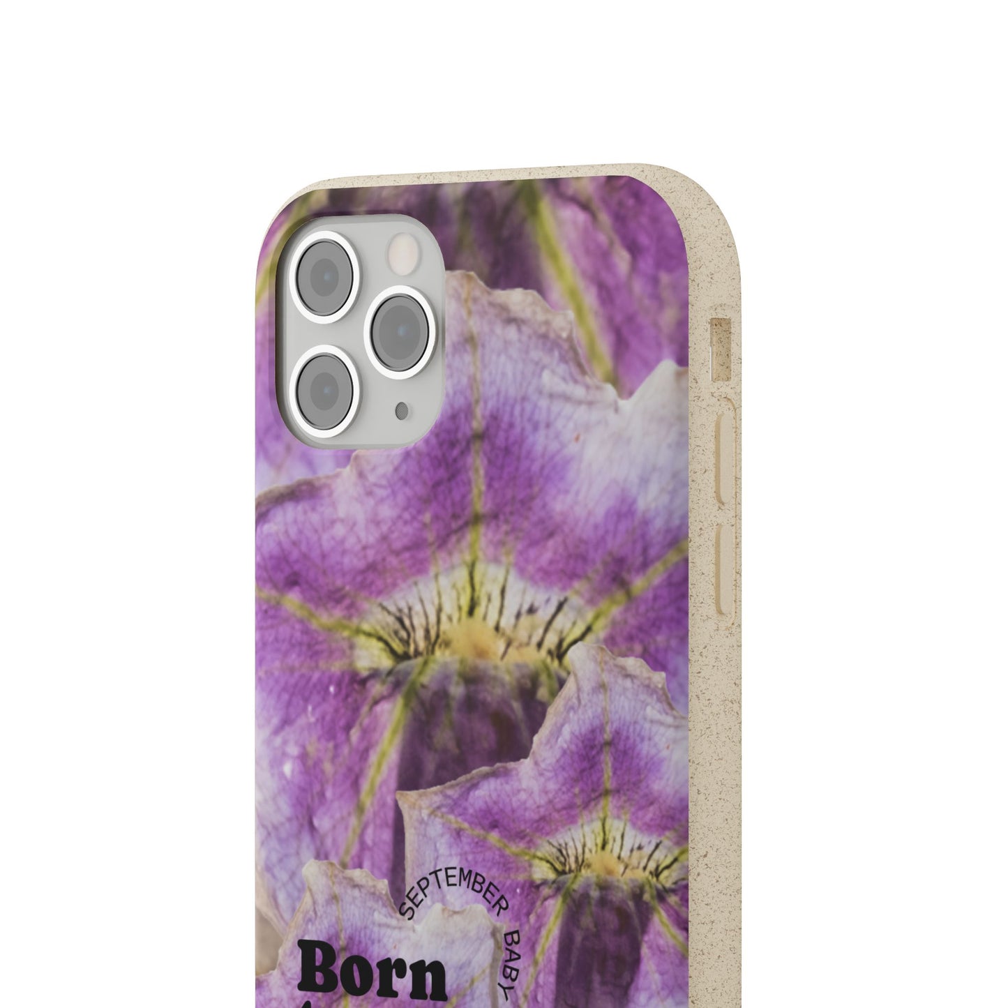 September Eco-friendly birth flower - Biodegradable case