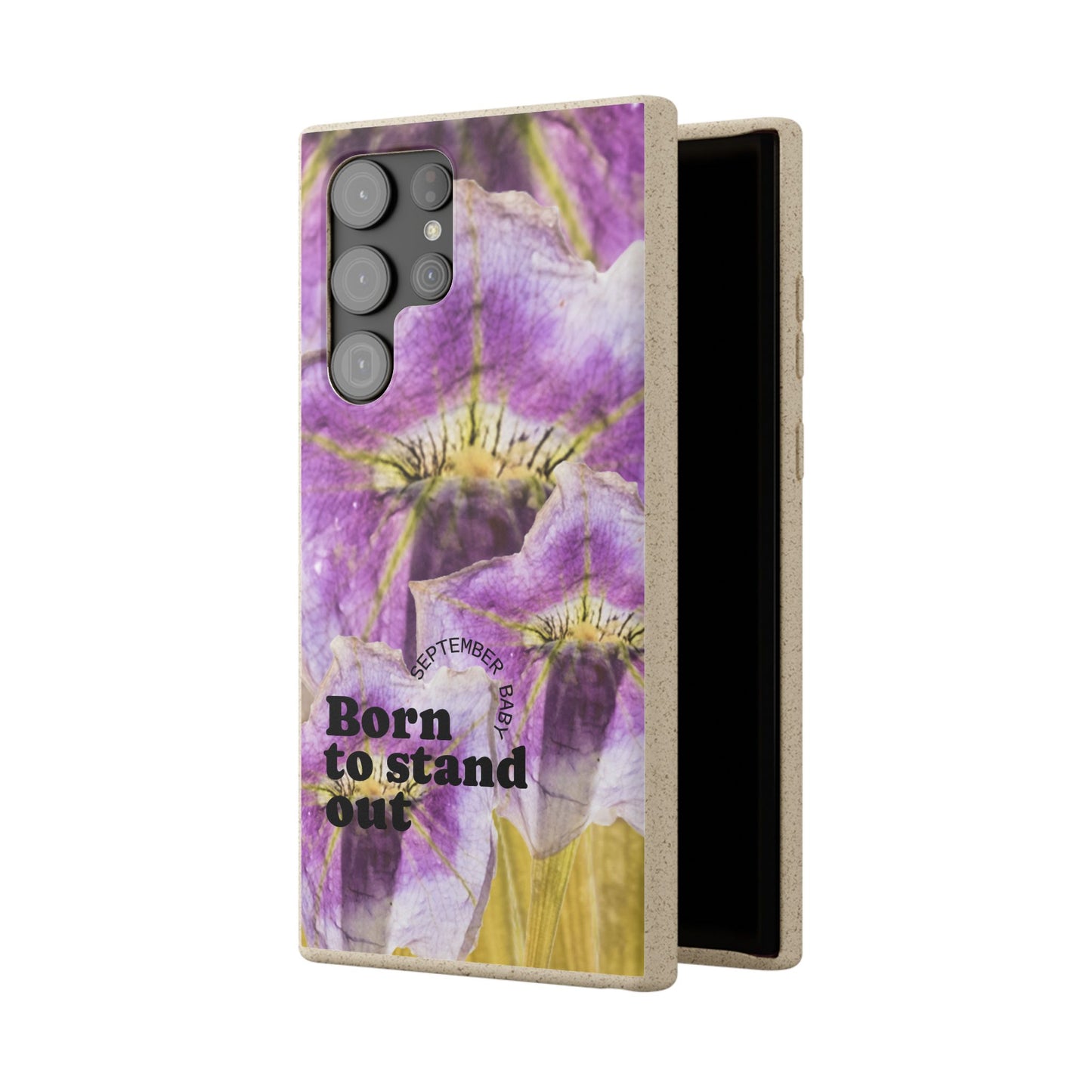 September Eco-friendly birth flower - Biodegradable case