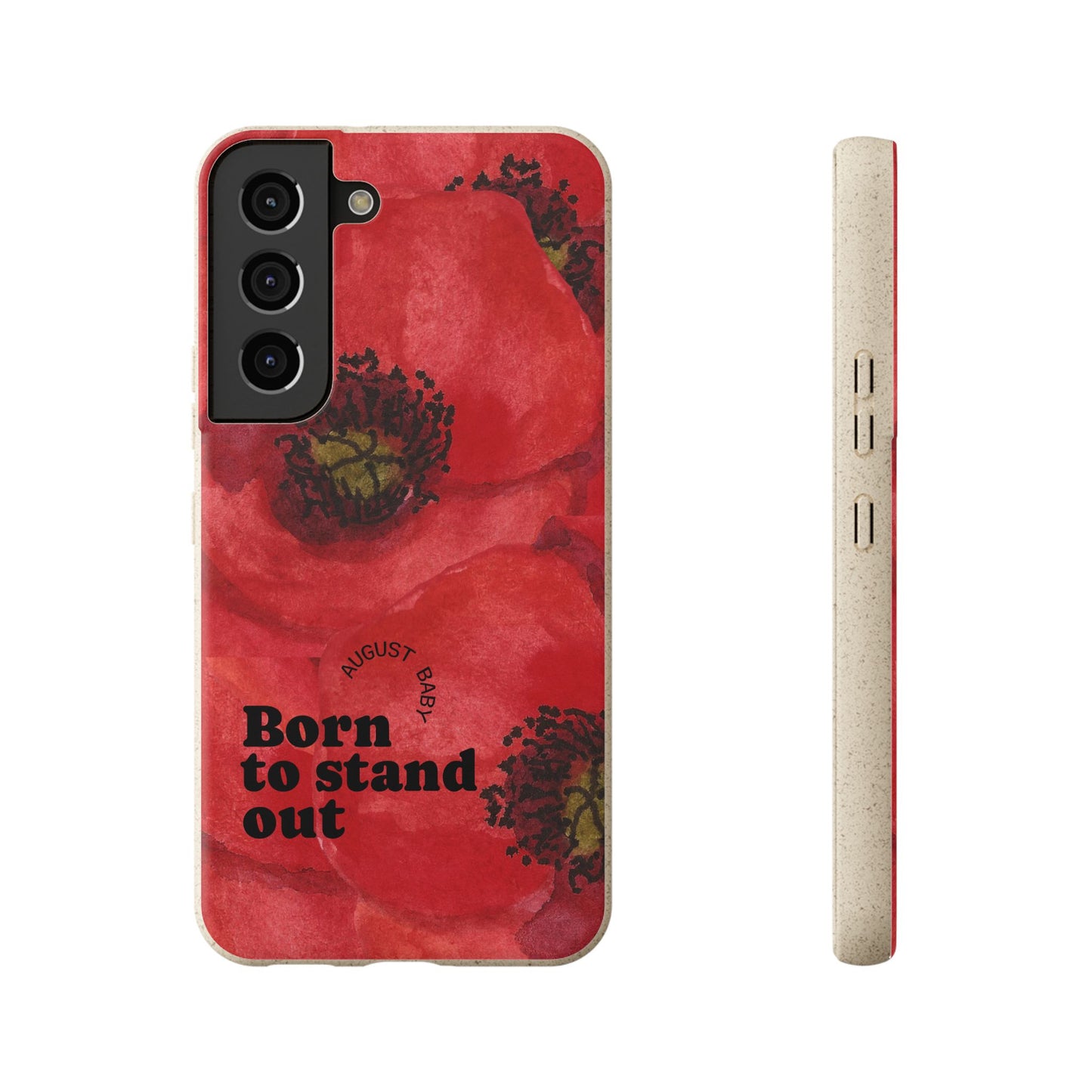 August Eco-friendly birth flower - Biodegradable case