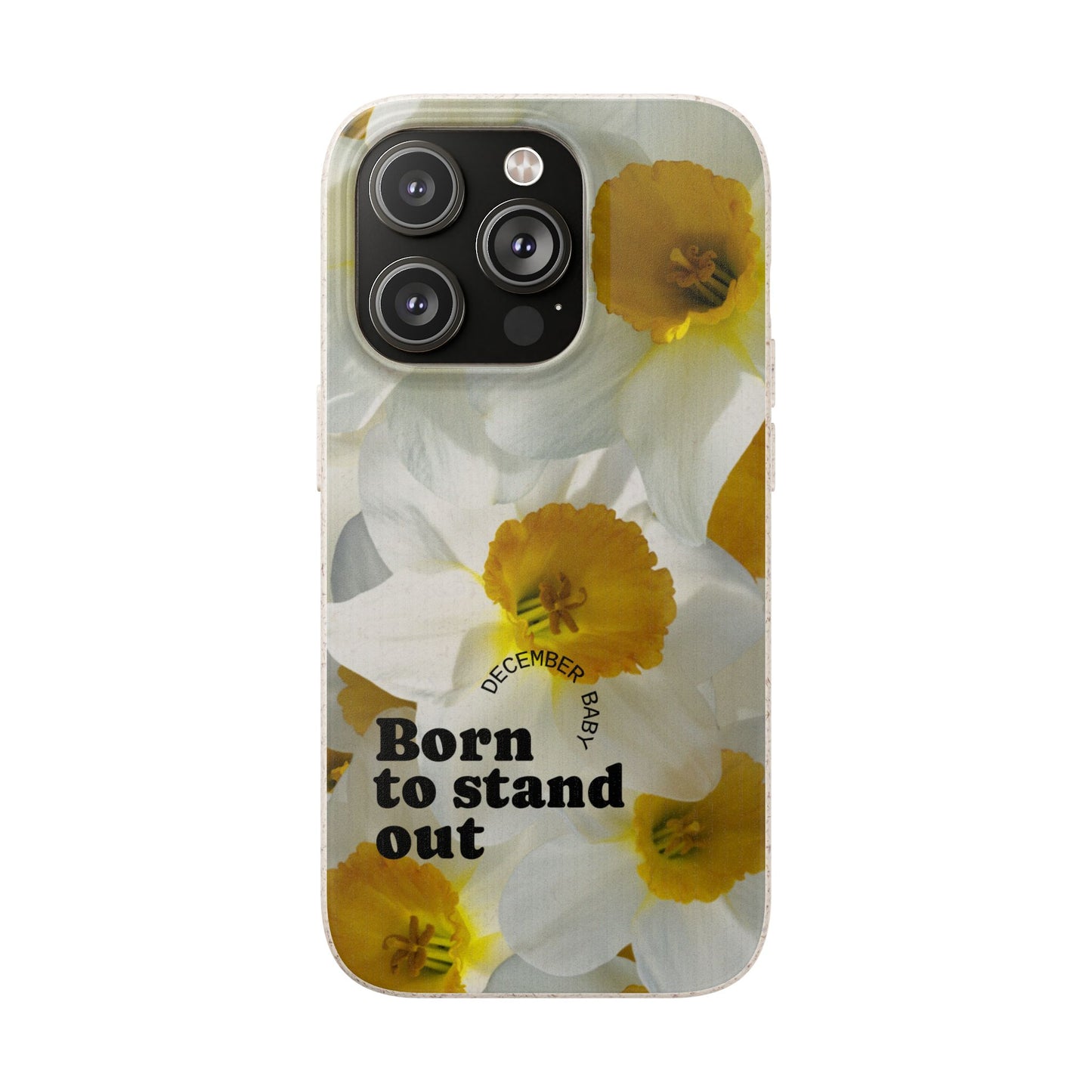 December Eco-friendly birth flower - Biodegradable case