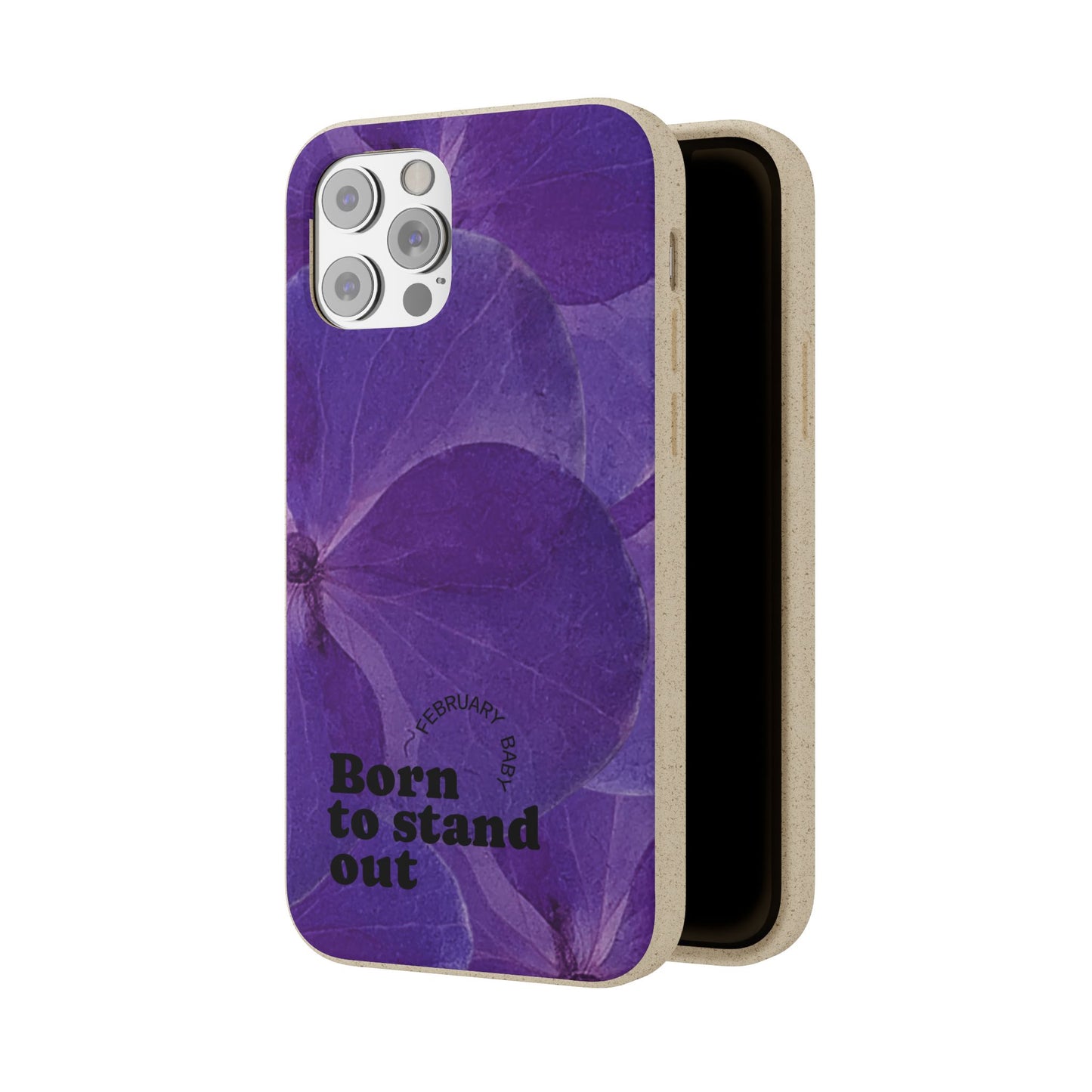 Eco-Friendly February birth flower - Biodegradable case