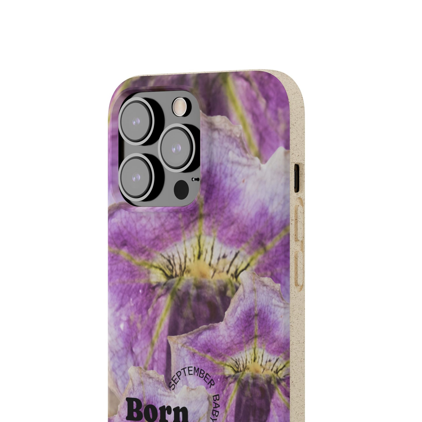 September Eco-friendly birth flower - Biodegradable case