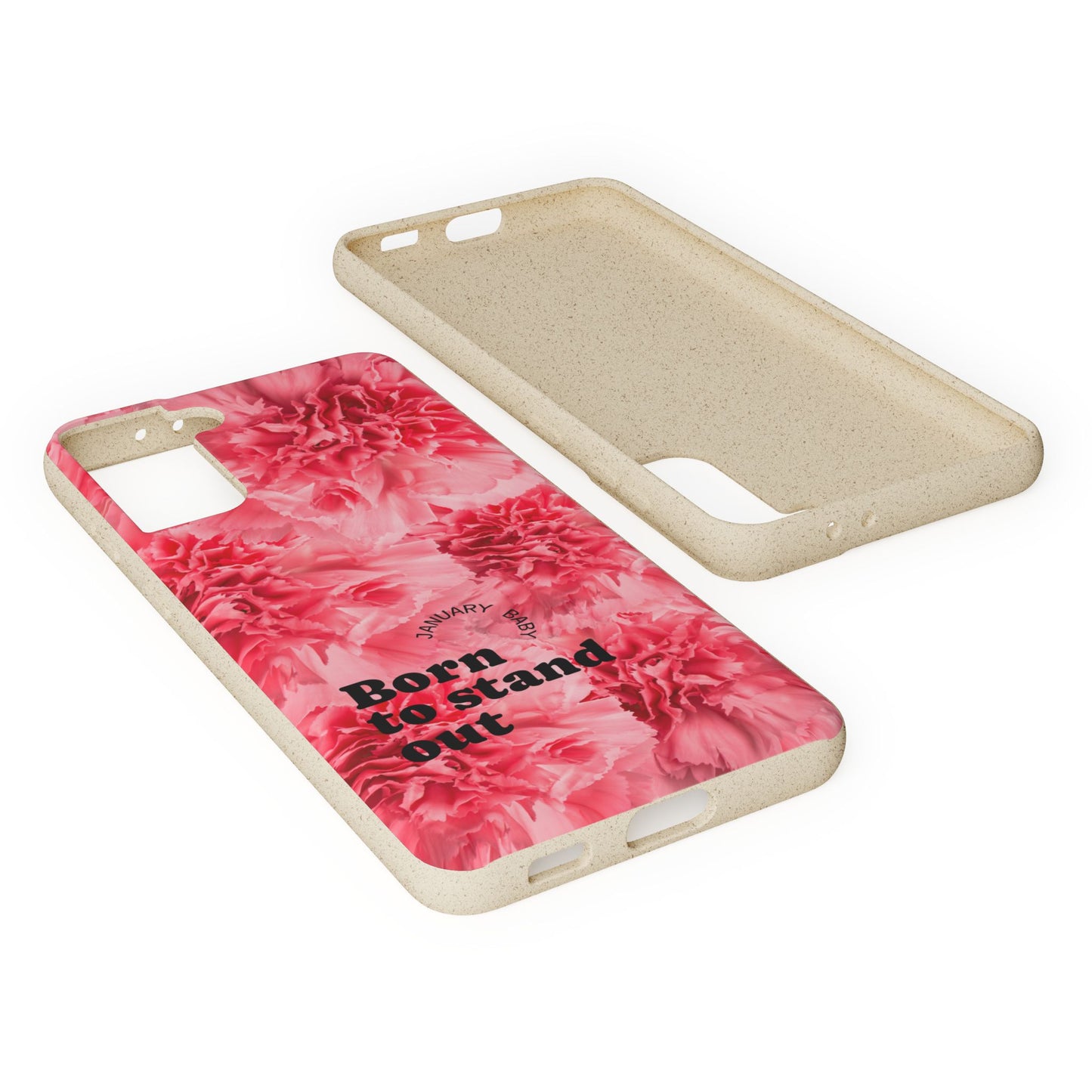 January Eco-friendly birth flower - Biodegradable case