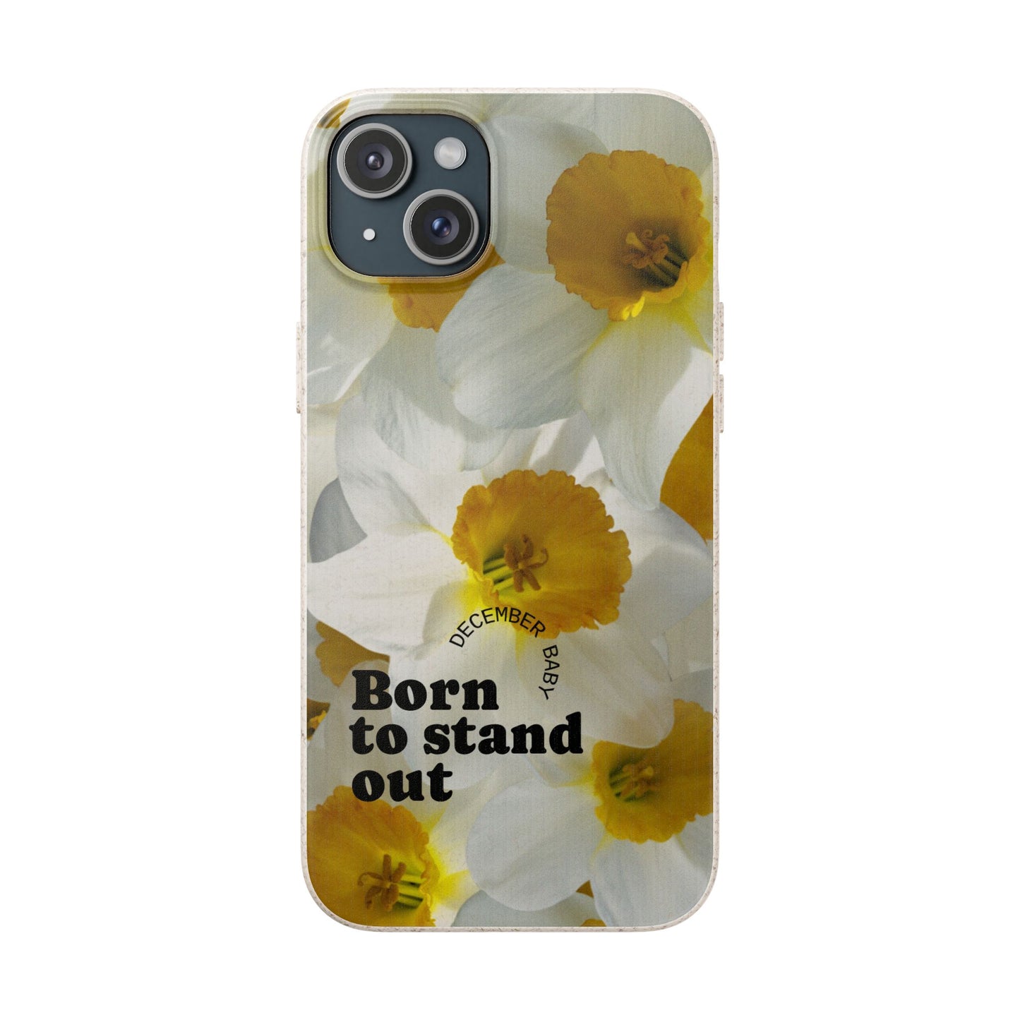 December Eco-friendly birth flower - Biodegradable case