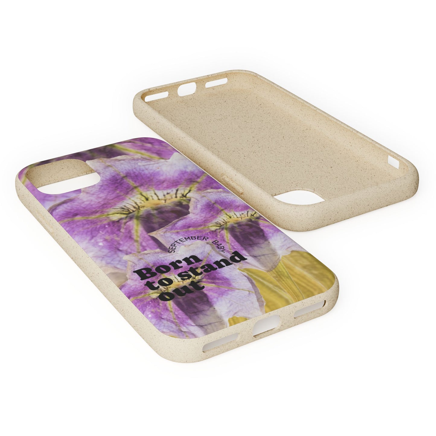 September Eco-friendly birth flower - Biodegradable case