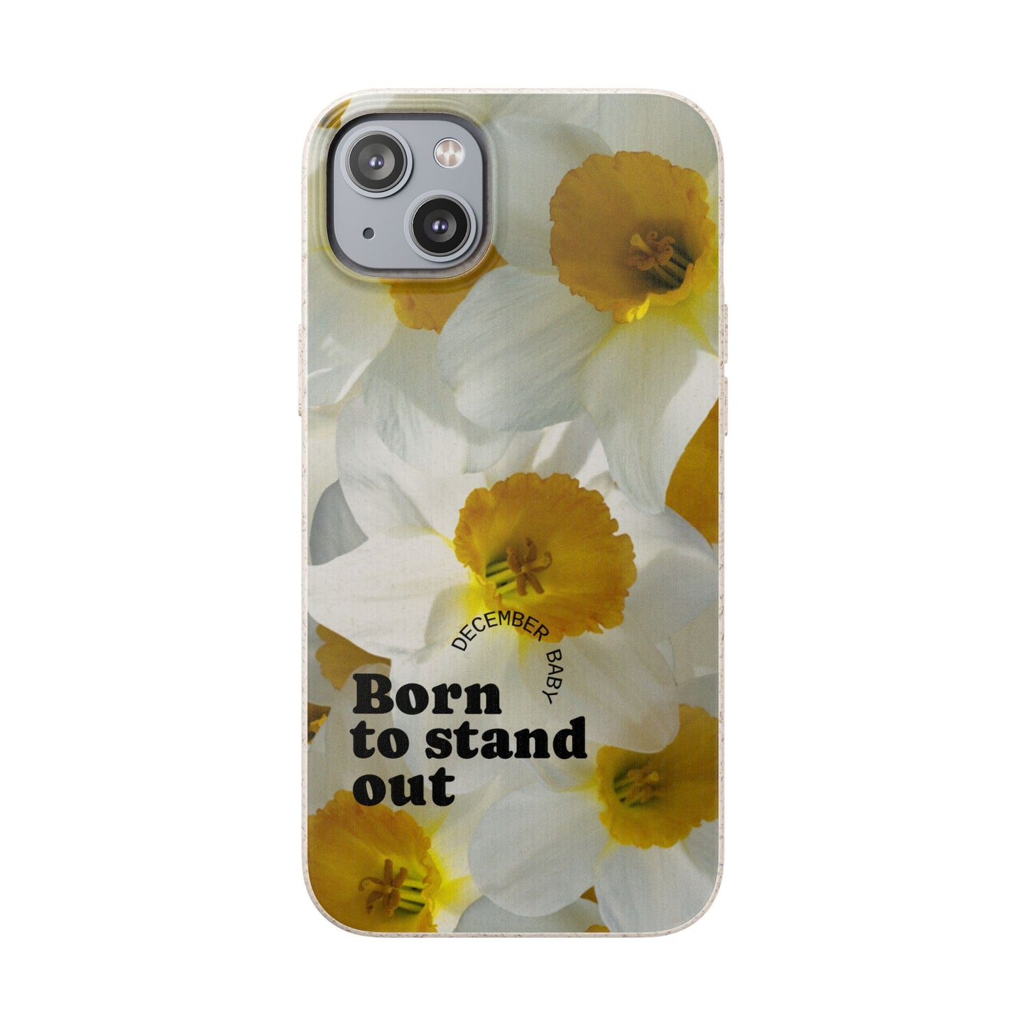 December Eco-friendly birth flower - Biodegradable case