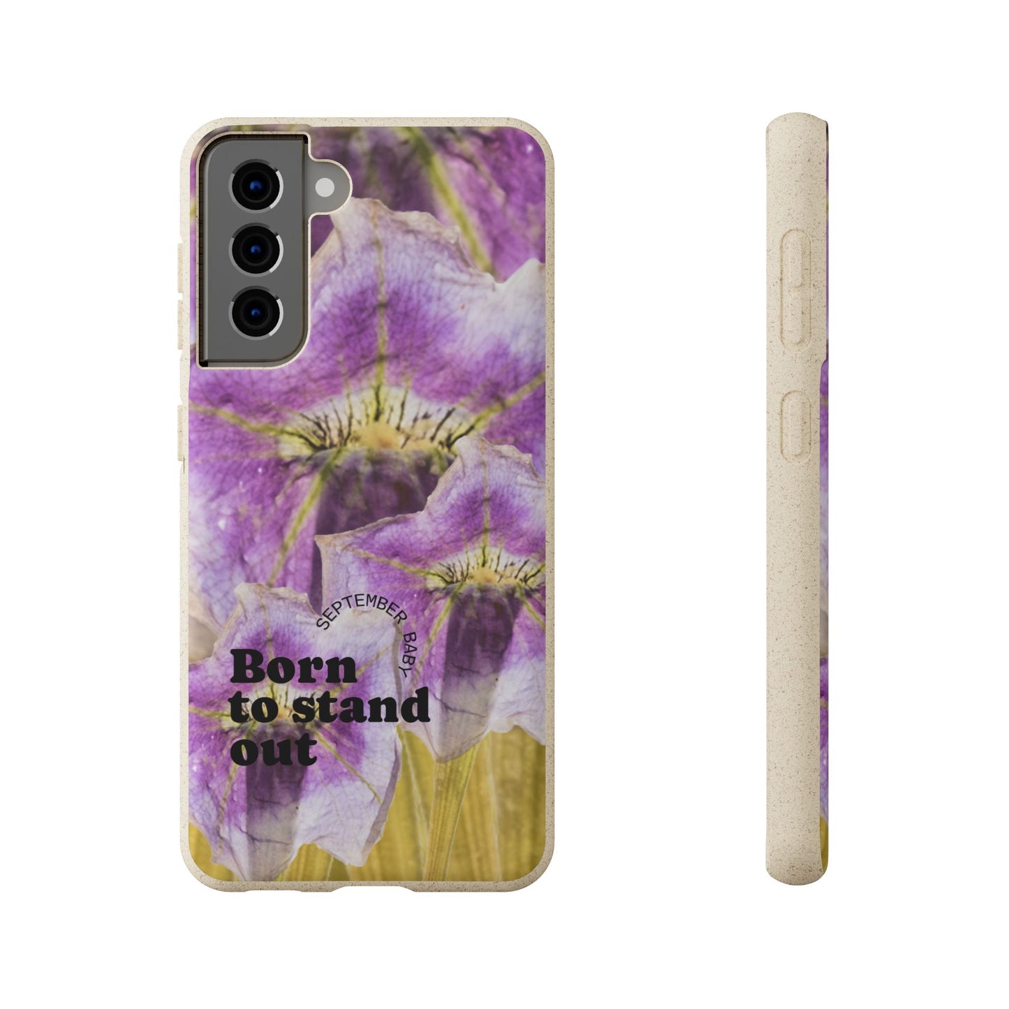 September Eco-friendly birth flower - Biodegradable case
