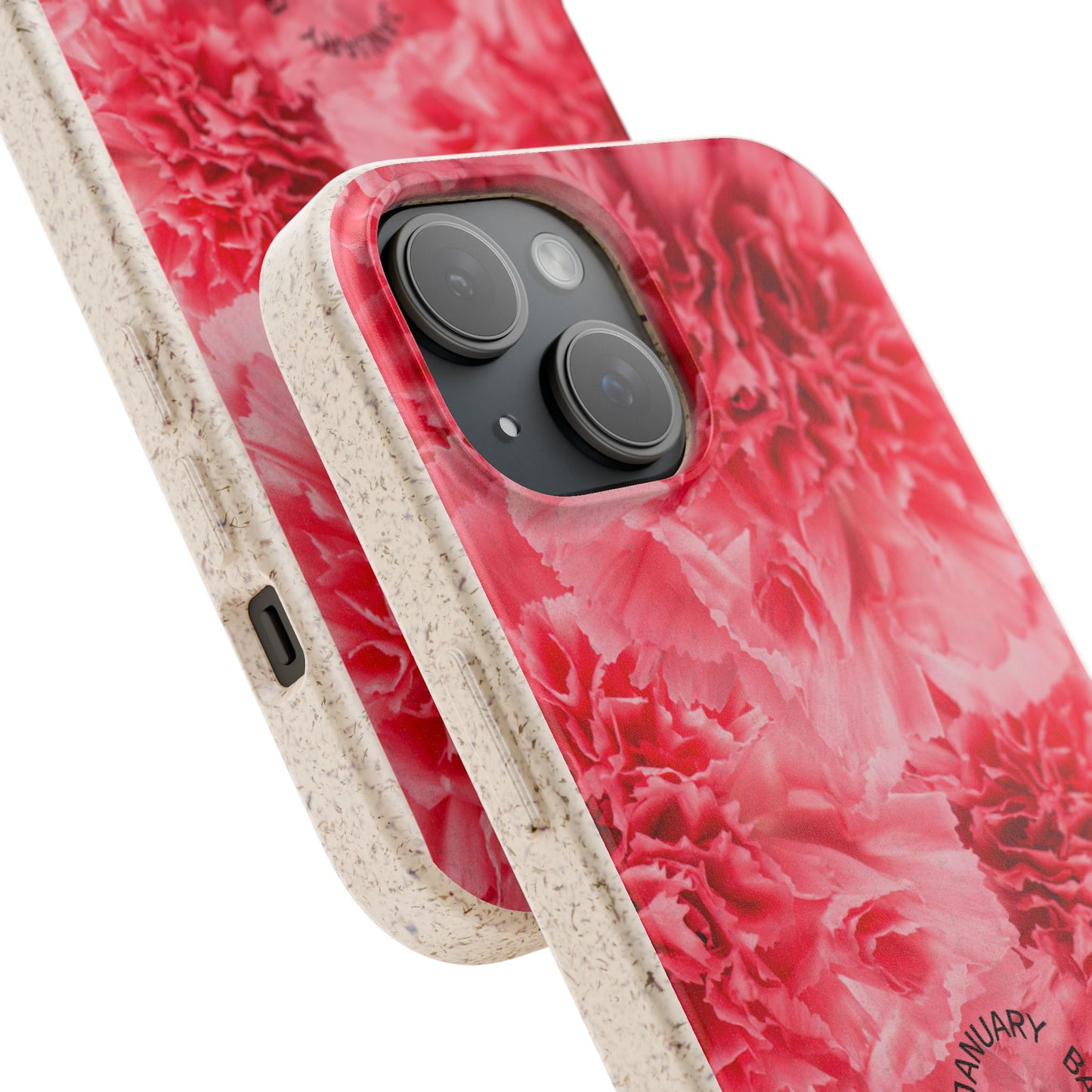 January Eco-friendly birth flower - Biodegradable case