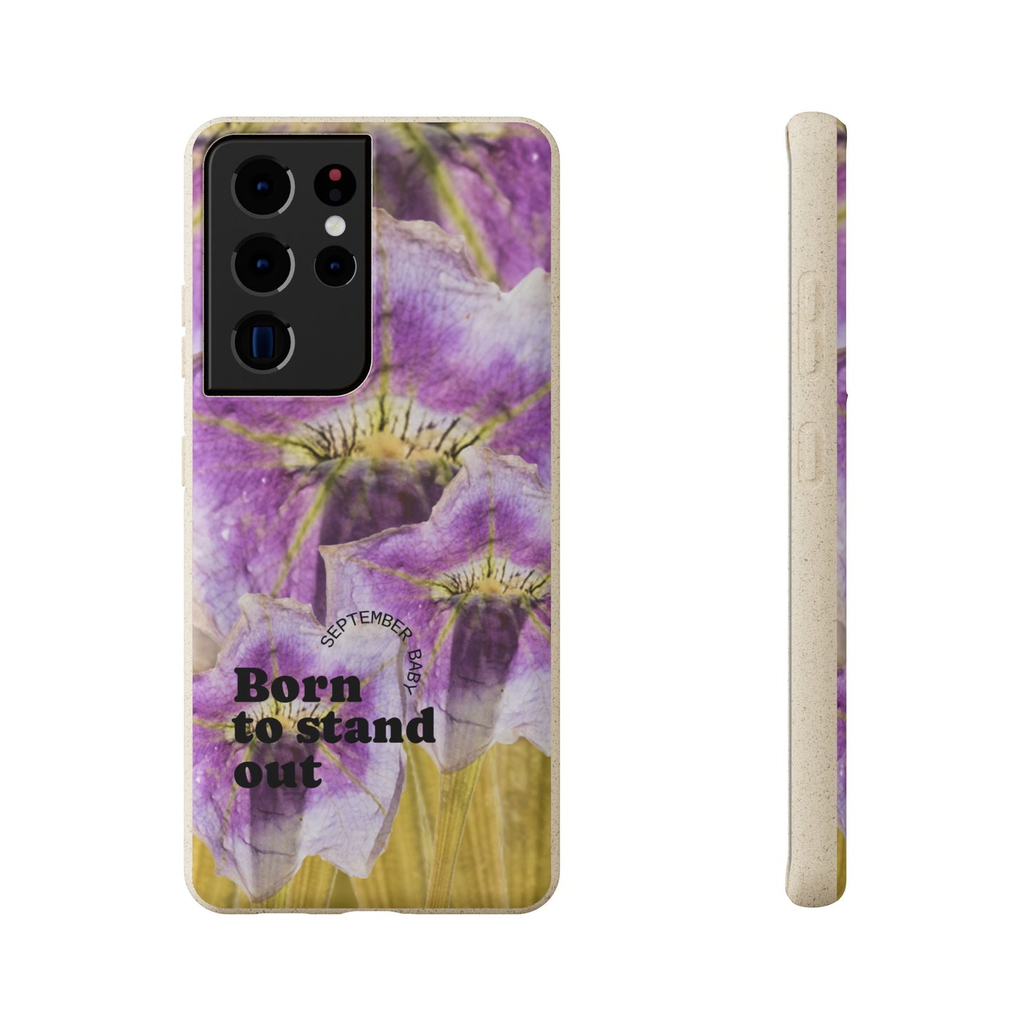 September Eco-friendly birth flower - Biodegradable case