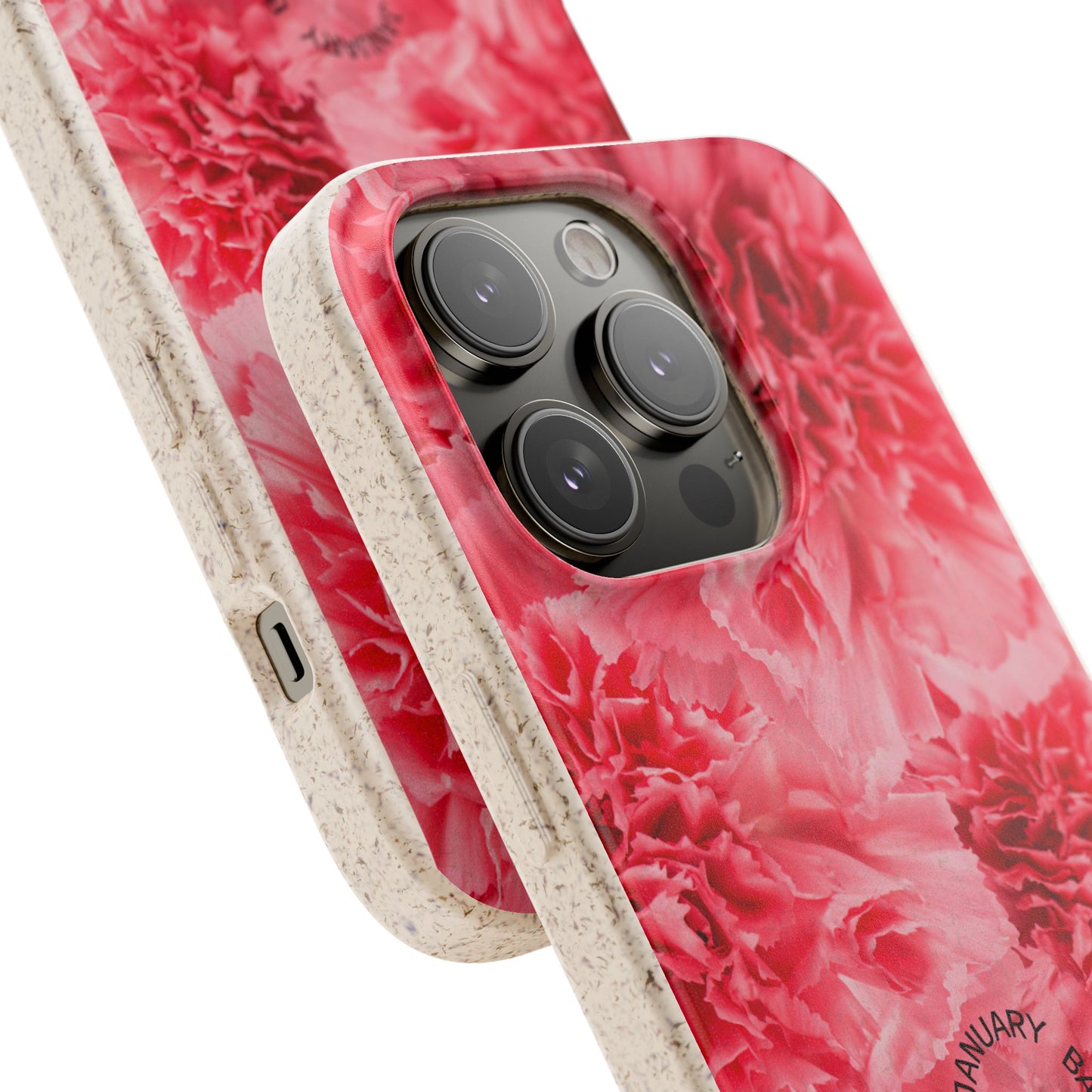 January Eco-friendly birth flower - Biodegradable case