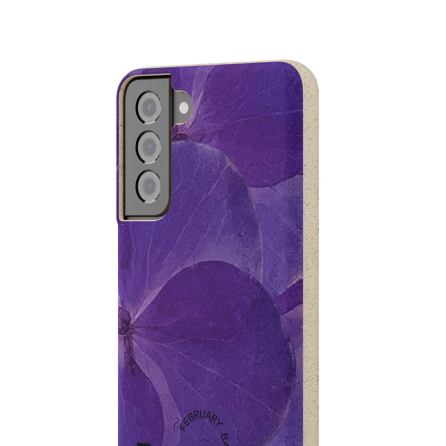 Eco-Friendly February birth flower - Biodegradable case