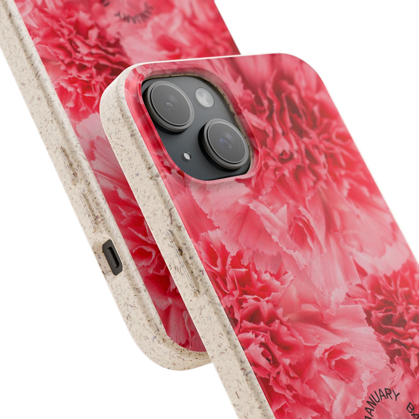 January Eco-friendly birth flower - Biodegradable case