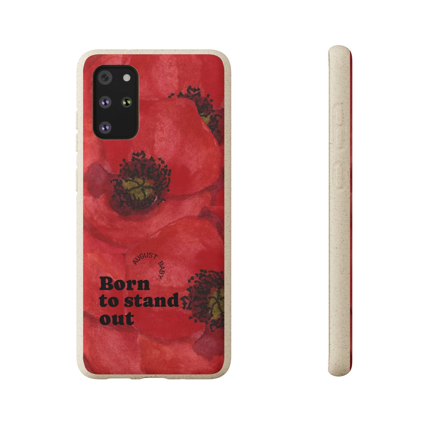 August Eco-friendly birth flower - Biodegradable case