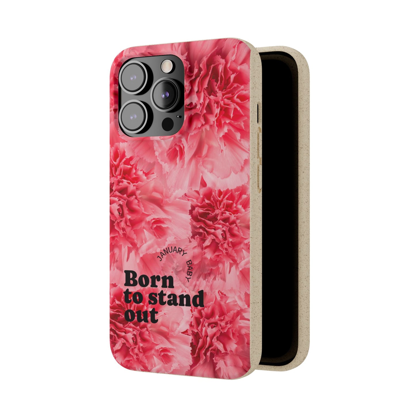 January Eco-friendly birth flower - Biodegradable case