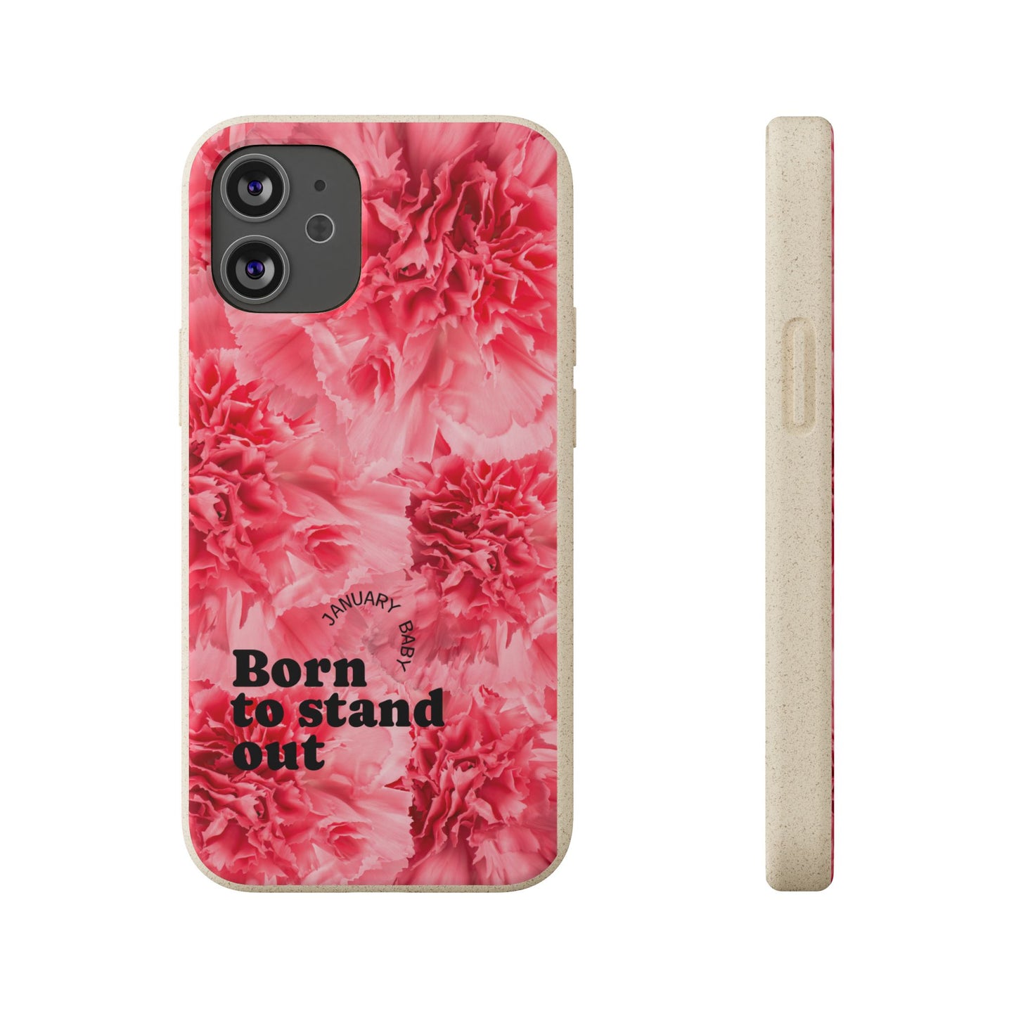 January Eco-friendly birth flower - Biodegradable case