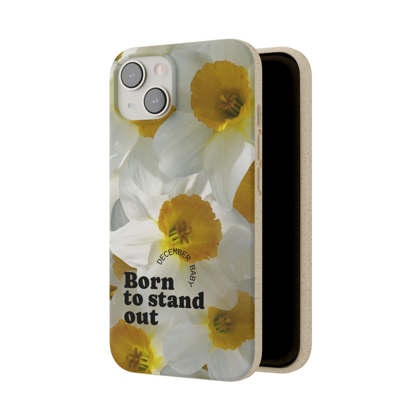 December Eco-friendly birth flower - Biodegradable case