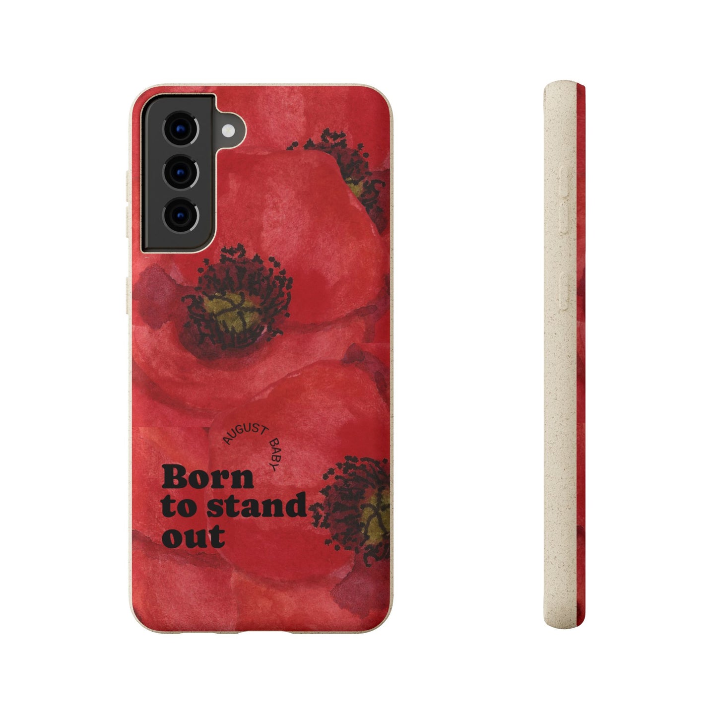 August Eco-friendly birth flower - Biodegradable case