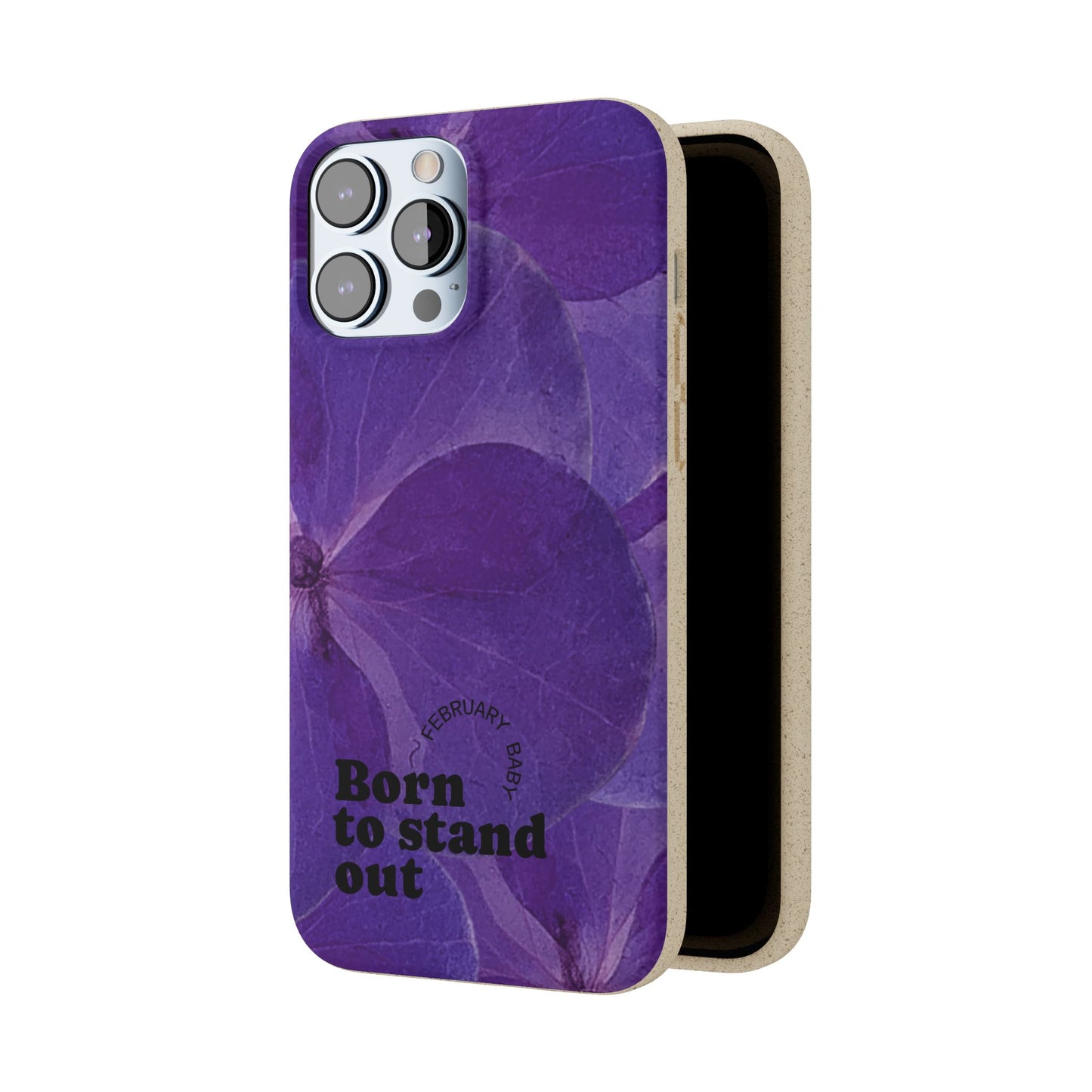 Eco-Friendly February birth flower - Biodegradable case