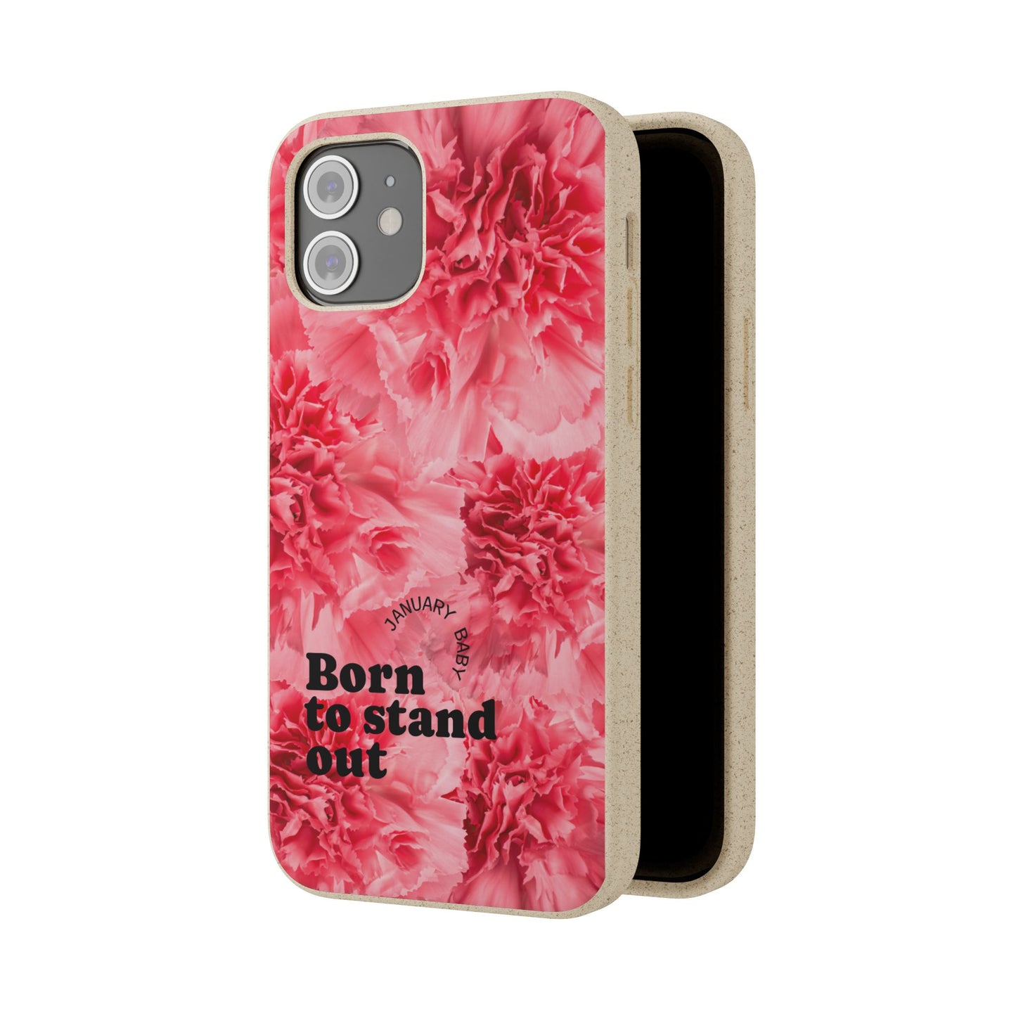 January Eco-friendly birth flower - Biodegradable case