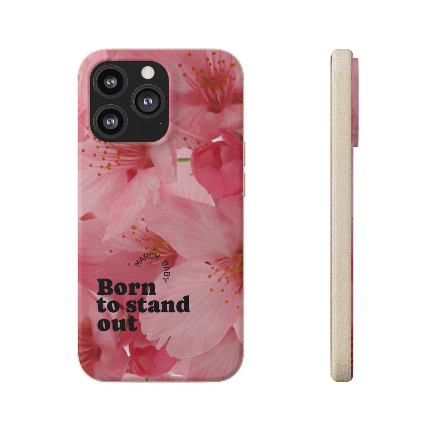 March Eco-friendly birth flower - Biodegradable case