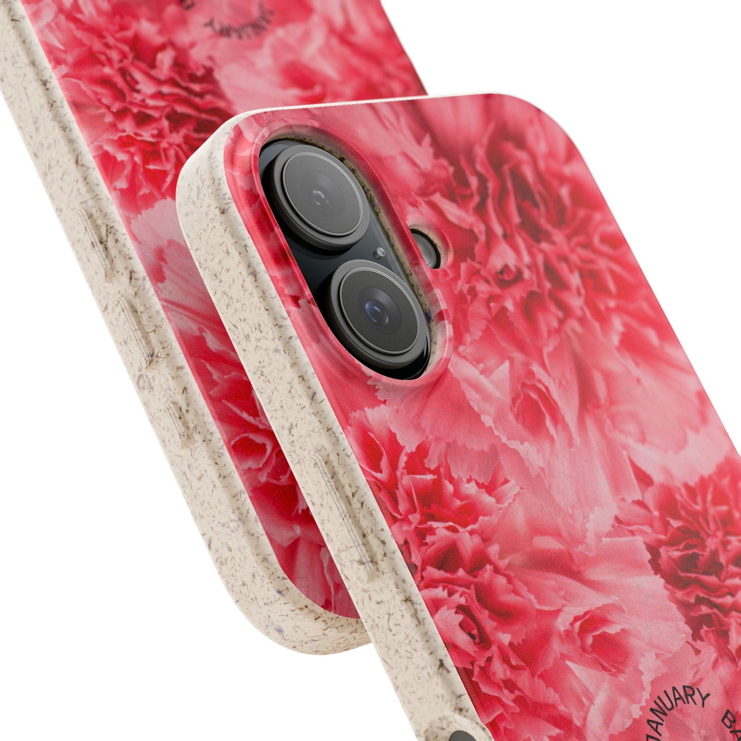 January Eco-friendly birth flower - Biodegradable case