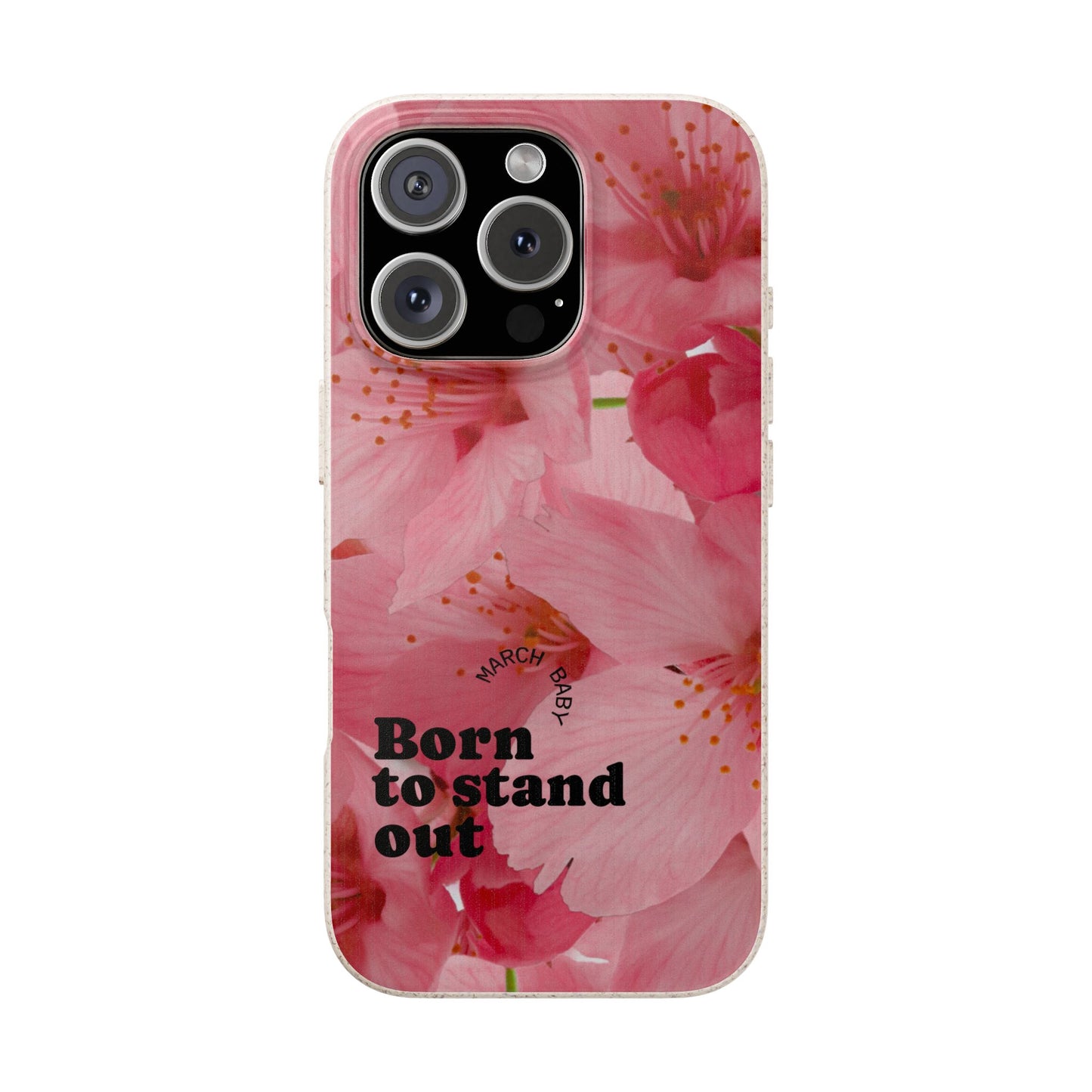 March Eco-friendly birth flower - Biodegradable case