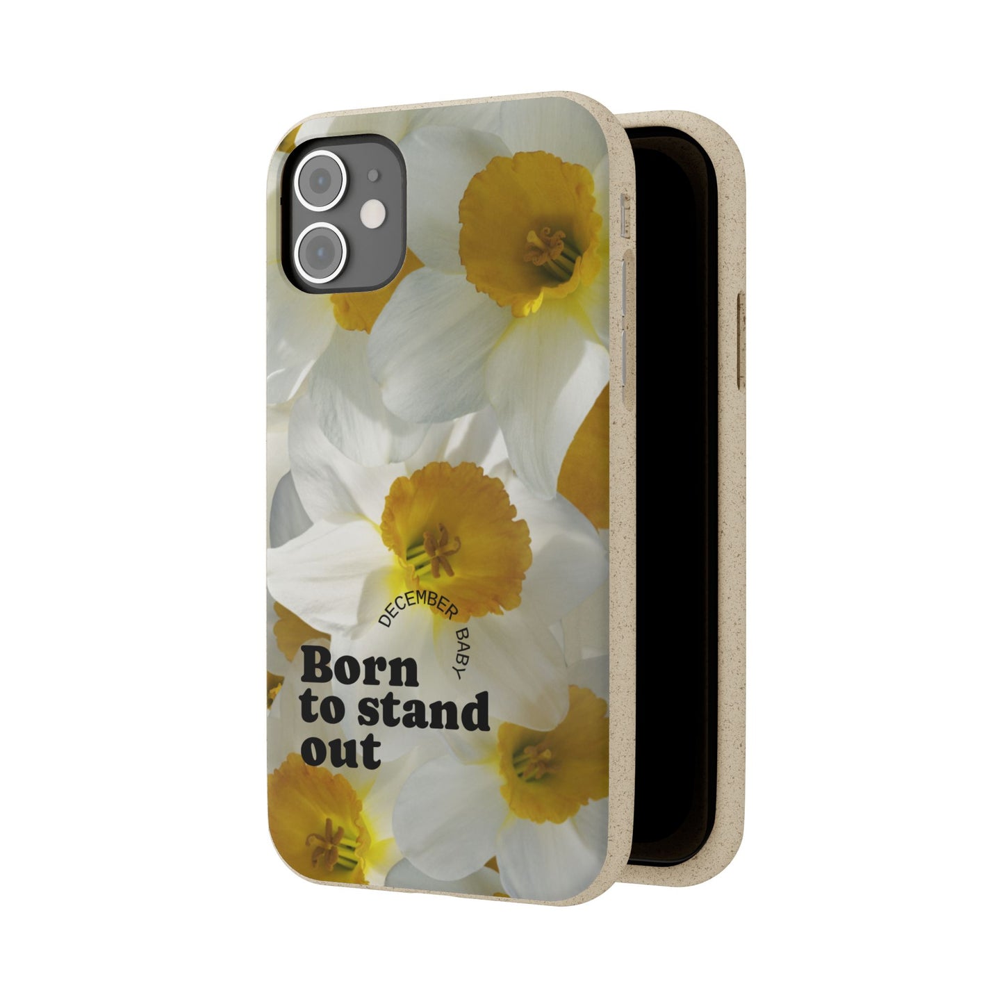 December Eco-friendly birth flower - Biodegradable case
