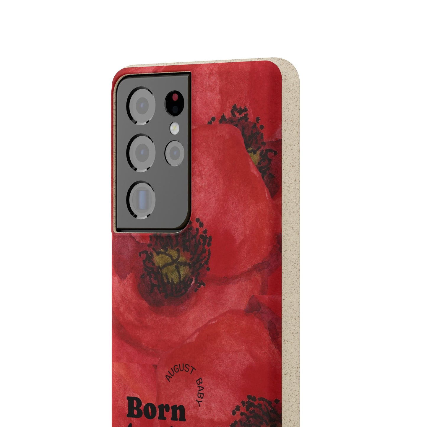 August Eco-friendly birth flower - Biodegradable case