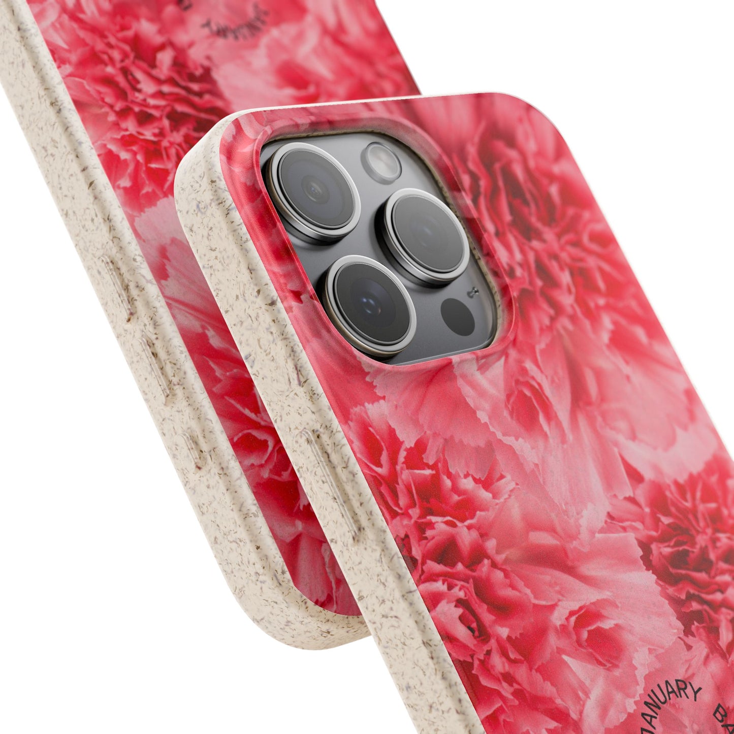 January Eco-friendly birth flower - Biodegradable case