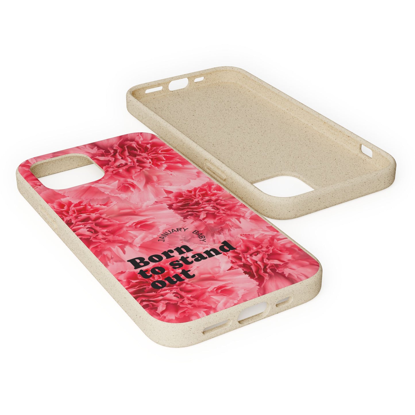 January Eco-friendly birth flower - Biodegradable case