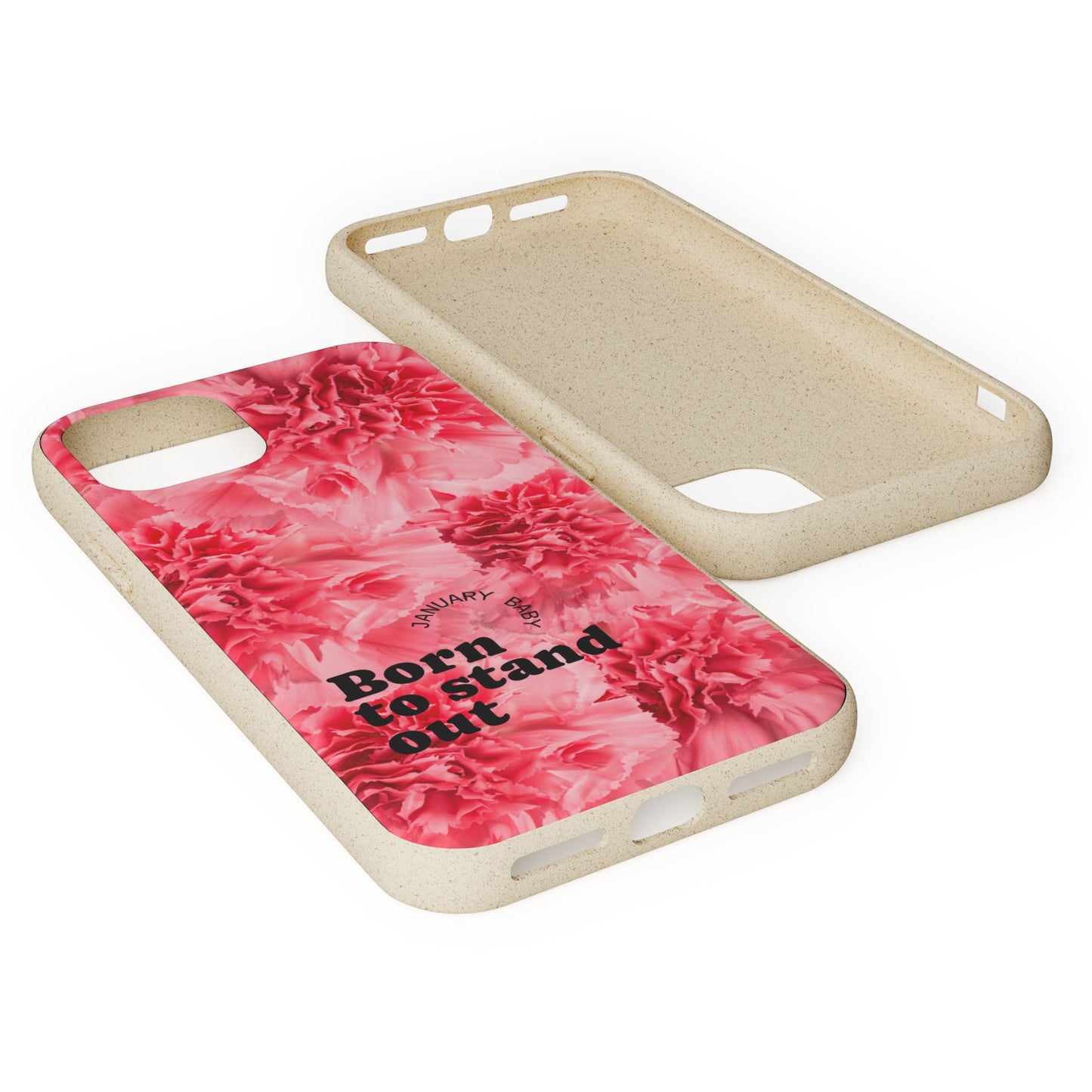 January Eco-friendly birth flower - Biodegradable case