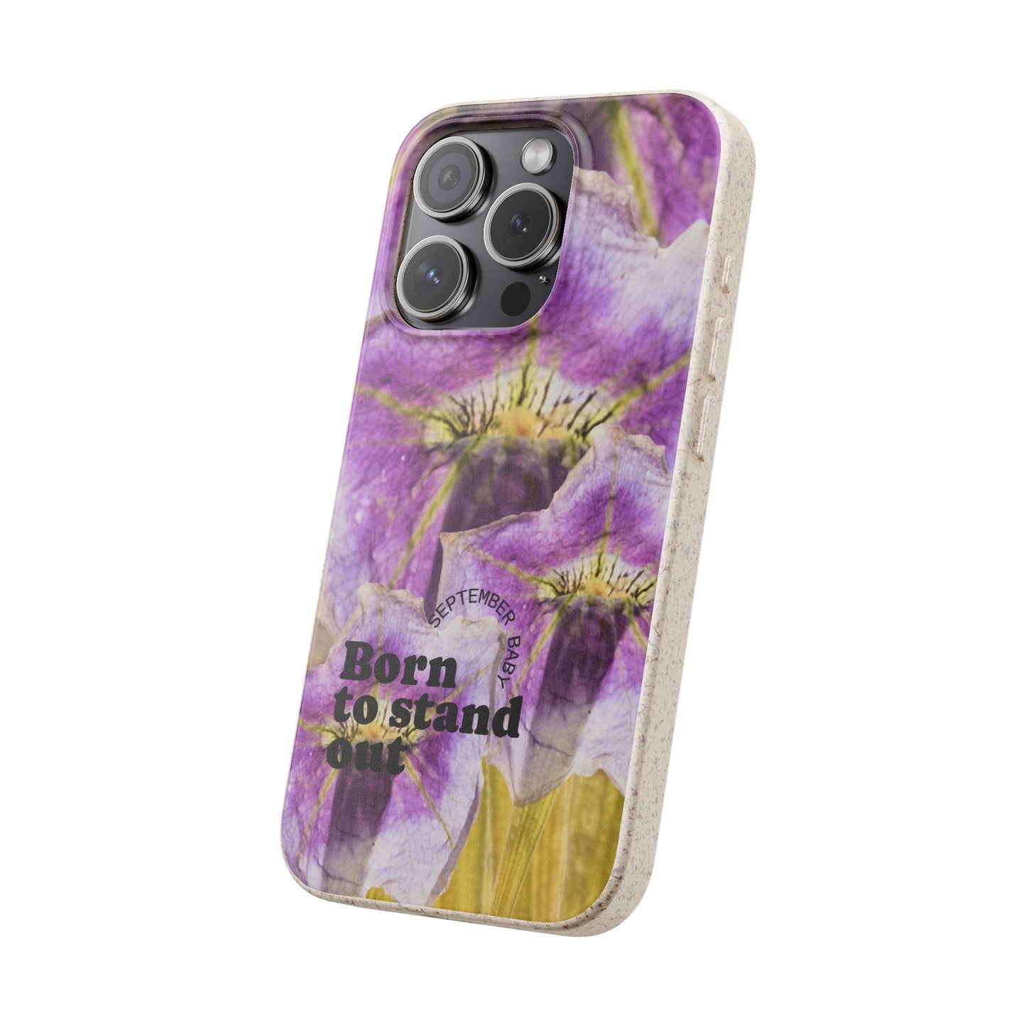 September Eco-friendly birth flower - Biodegradable case