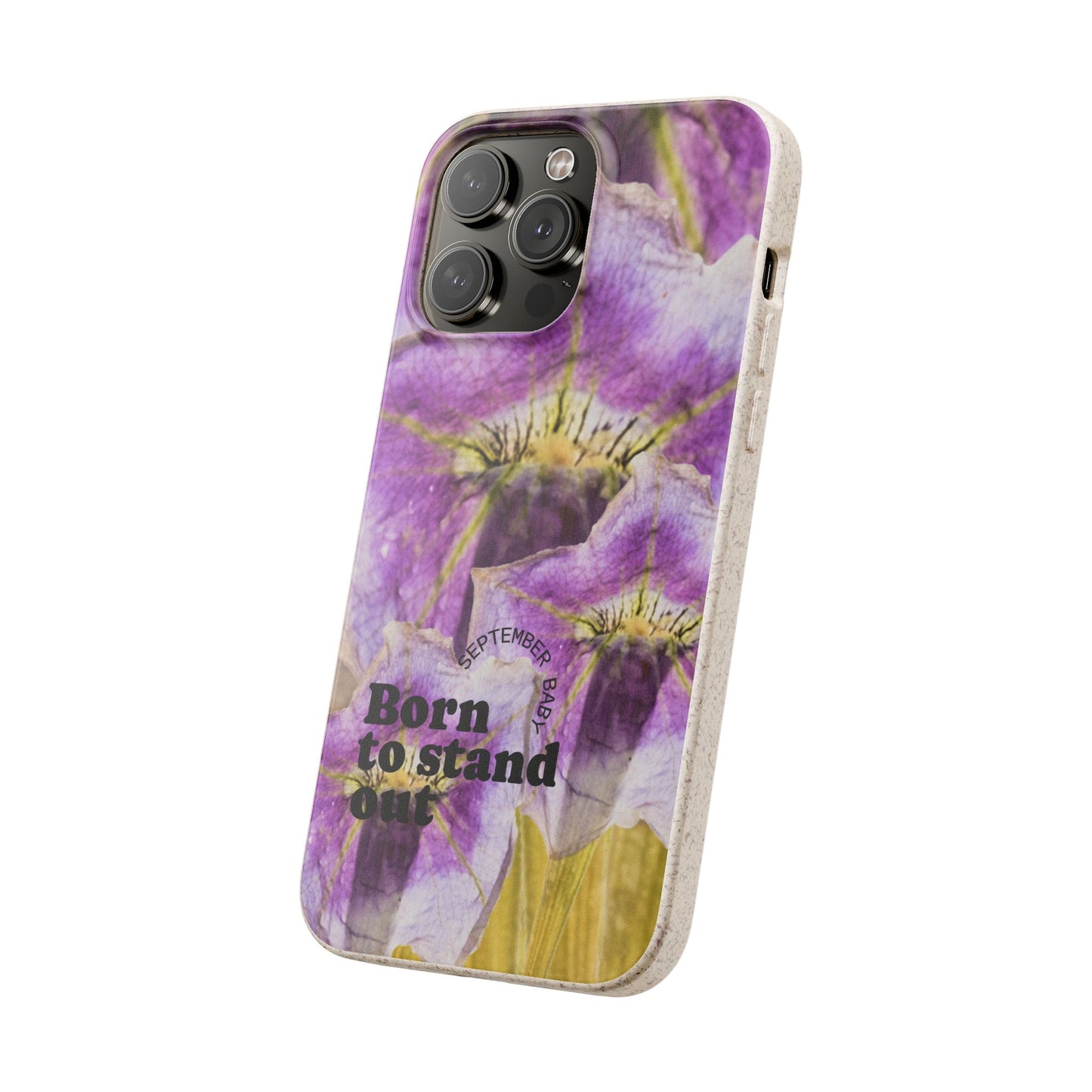 September Eco-friendly birth flower - Biodegradable case