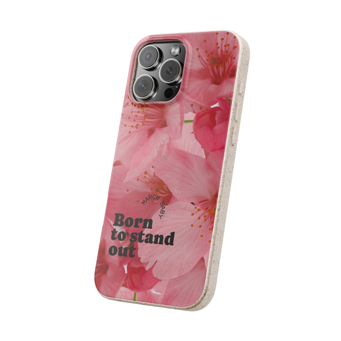 March Eco-friendly birth flower - Biodegradable case
