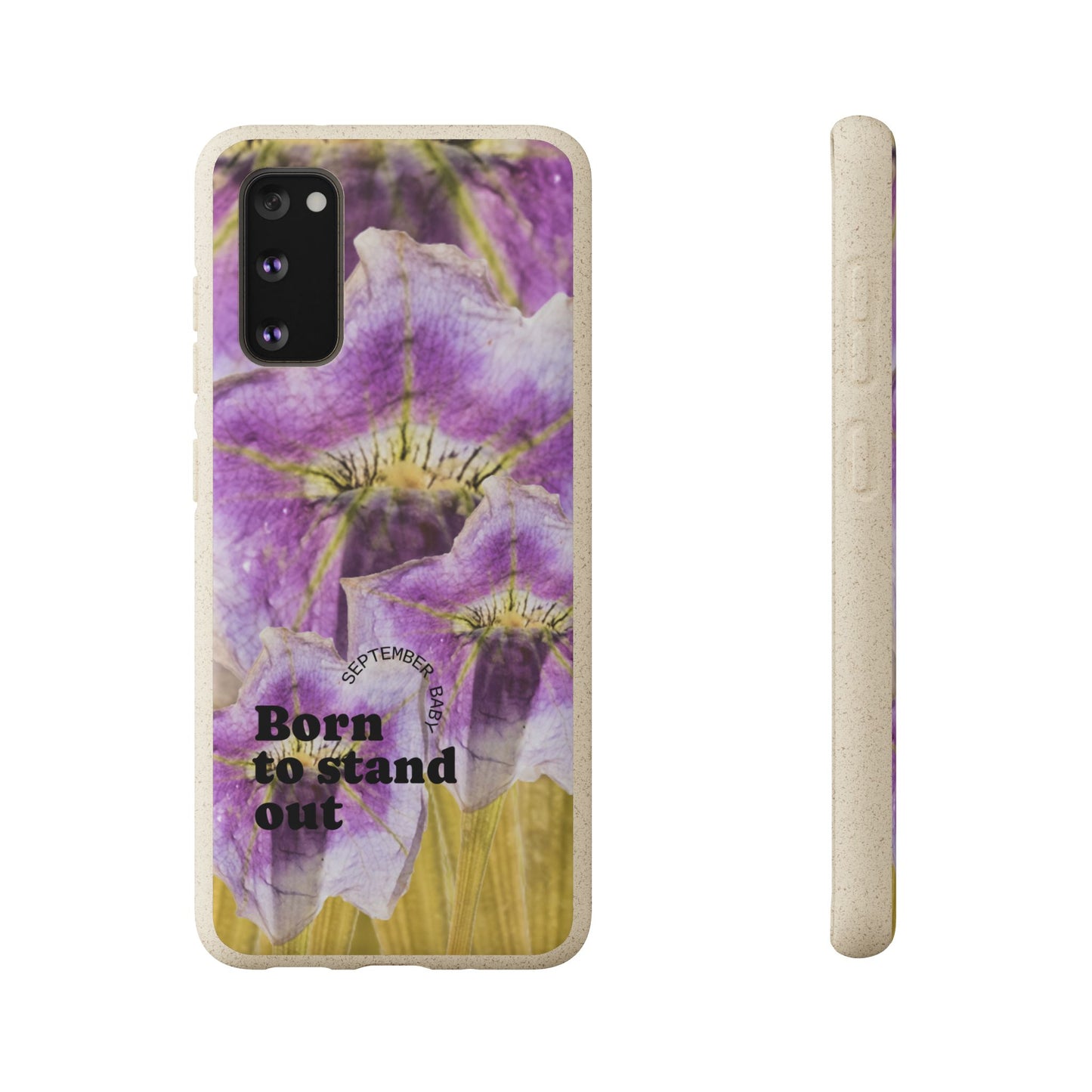 September Eco-friendly birth flower - Biodegradable case