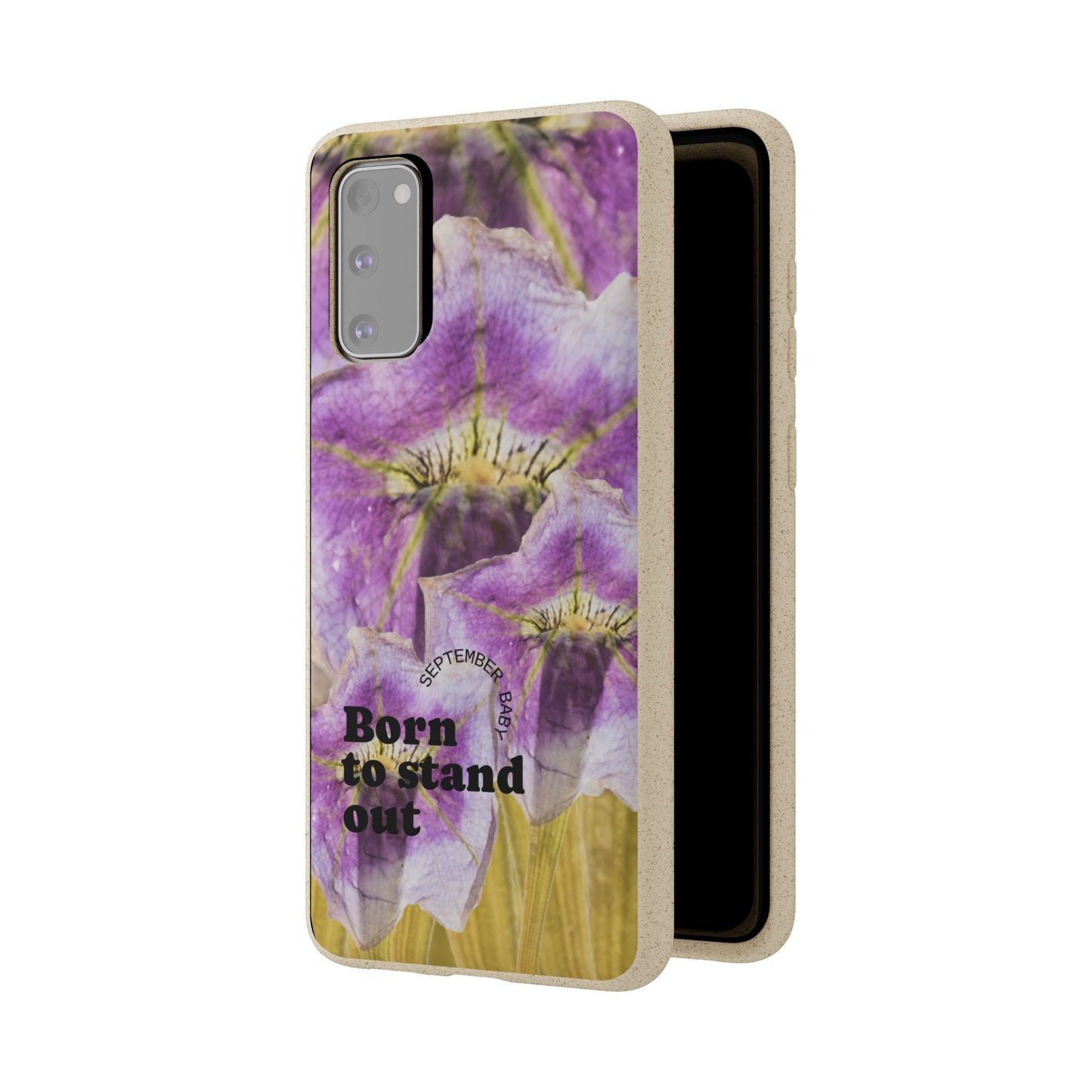 September Eco-friendly birth flower - Biodegradable case