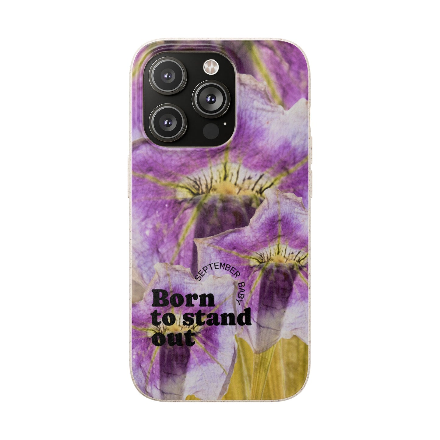 September Eco-friendly birth flower - Biodegradable case