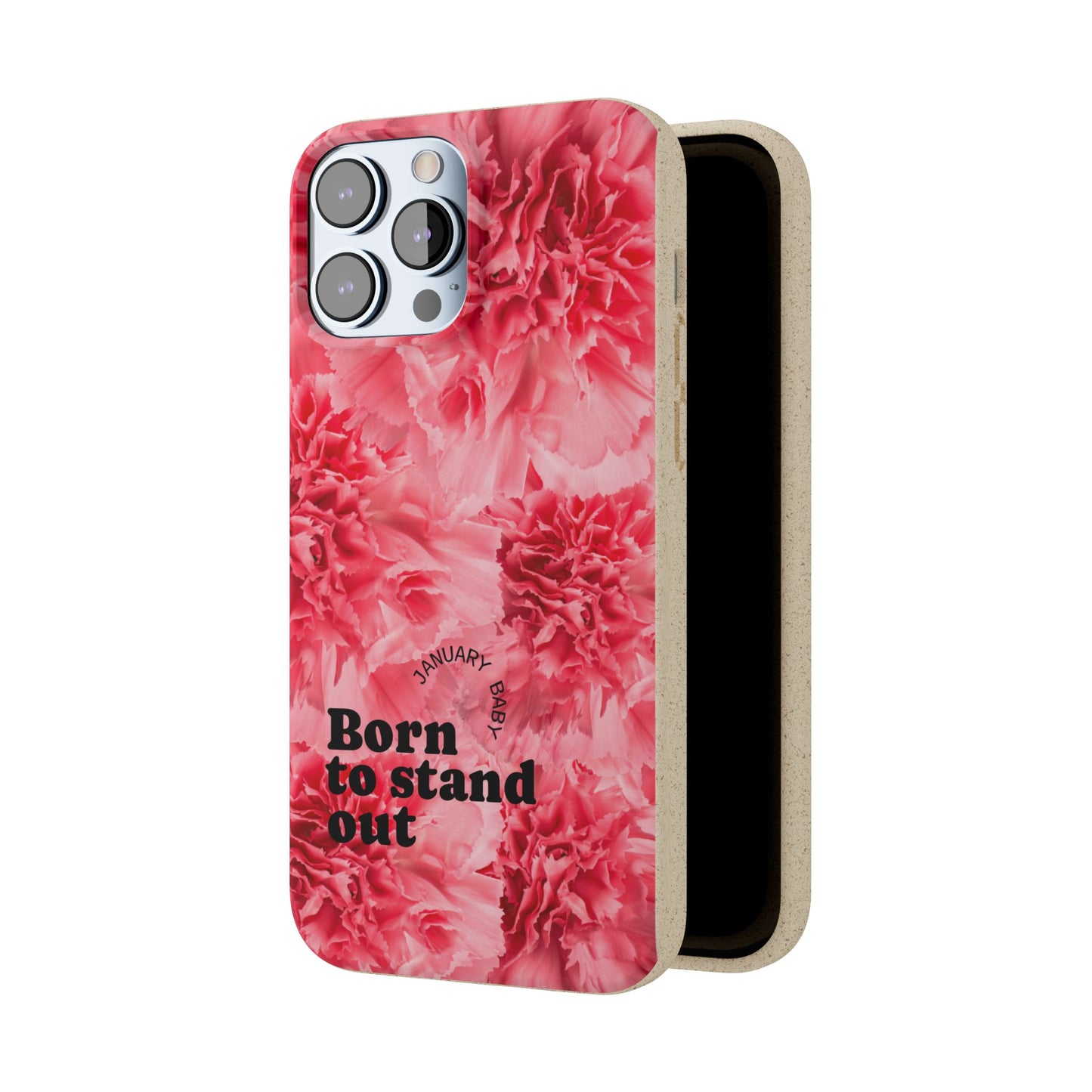 January Eco-friendly birth flower - Biodegradable case