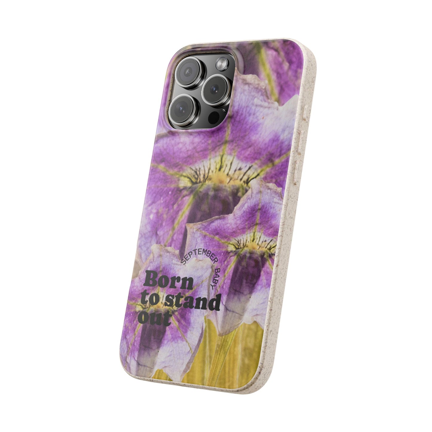September Eco-friendly birth flower - Biodegradable case