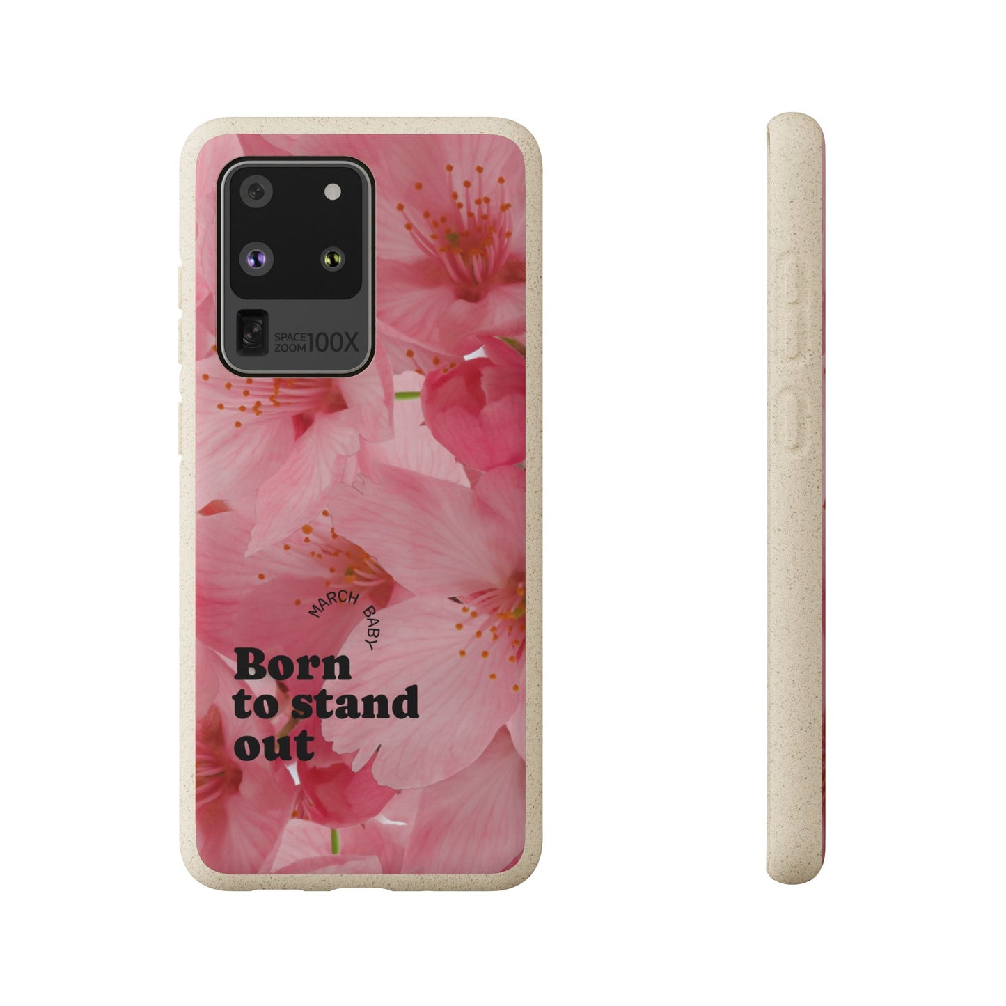 March Eco-friendly birth flower - Biodegradable case