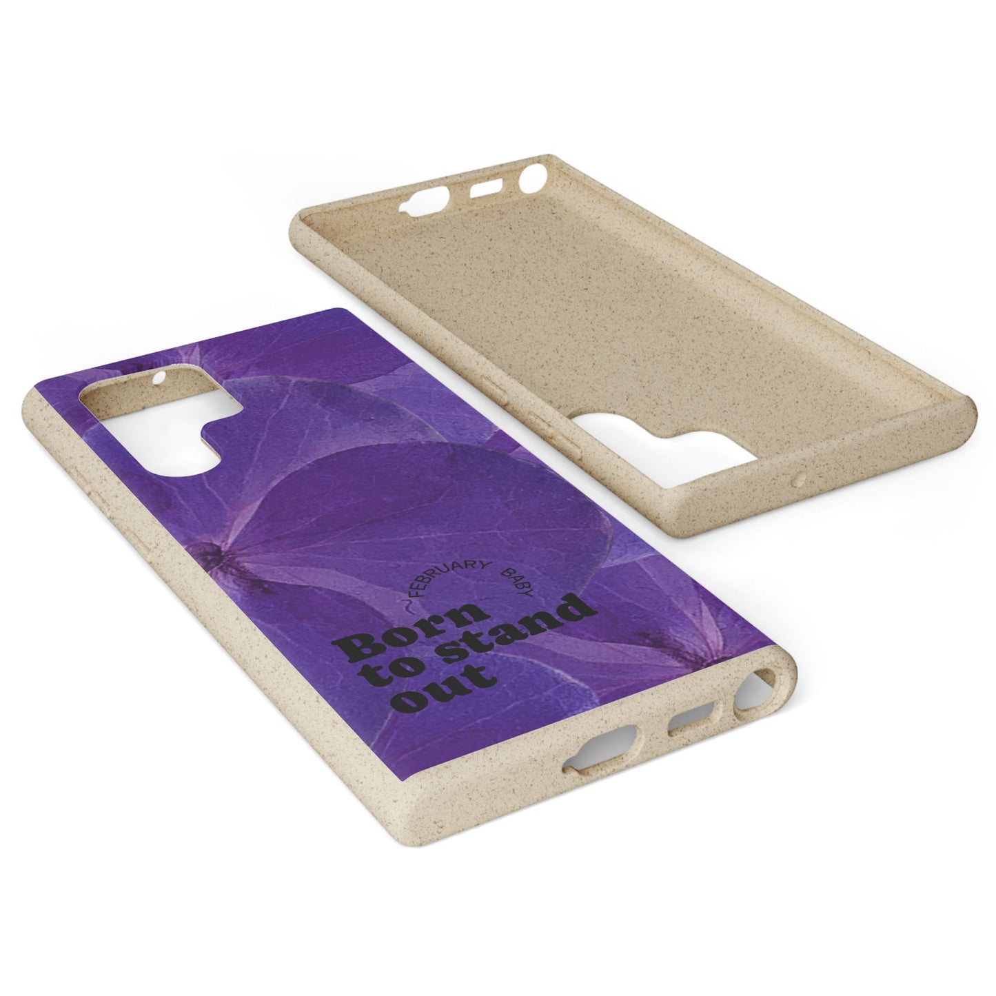 Eco-Friendly February birth flower - Biodegradable case