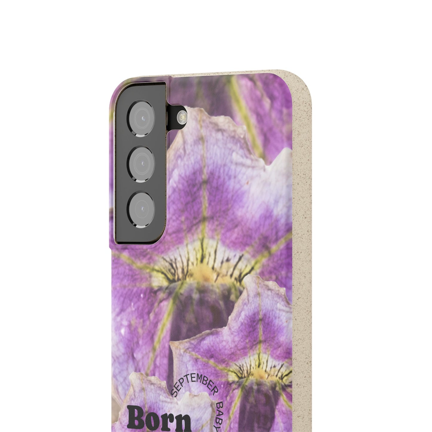 September Eco-friendly birth flower - Biodegradable case