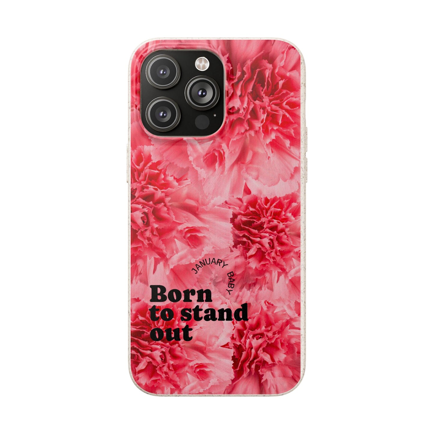 January Eco-friendly birth flower - Biodegradable case