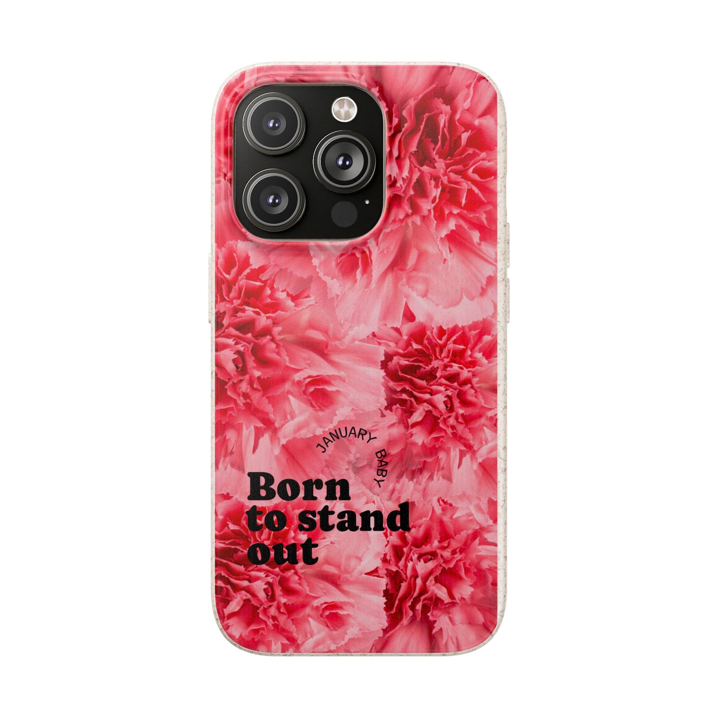 January Eco-friendly birth flower - Biodegradable case