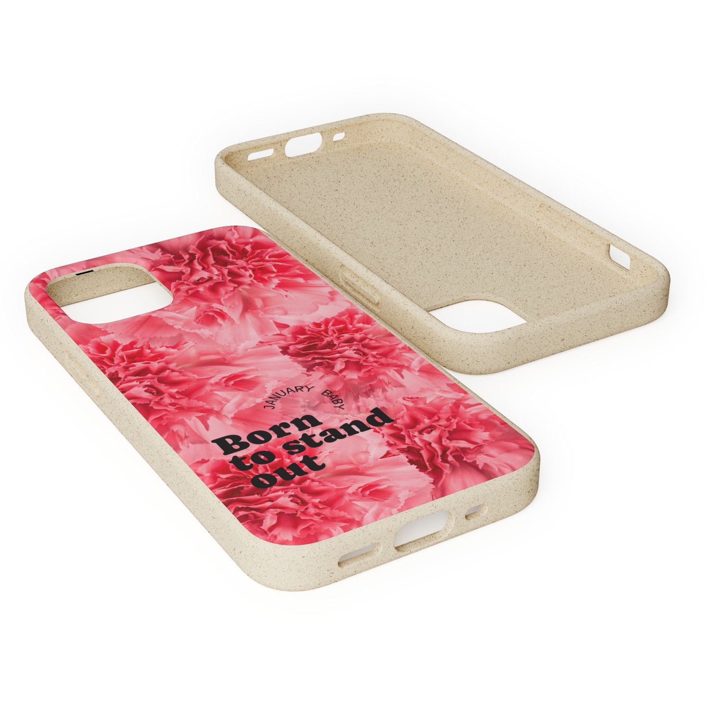 January Eco-friendly birth flower - Biodegradable case