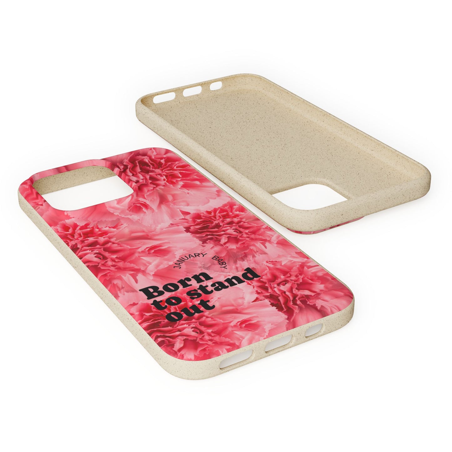 January Eco-friendly birth flower - Biodegradable case
